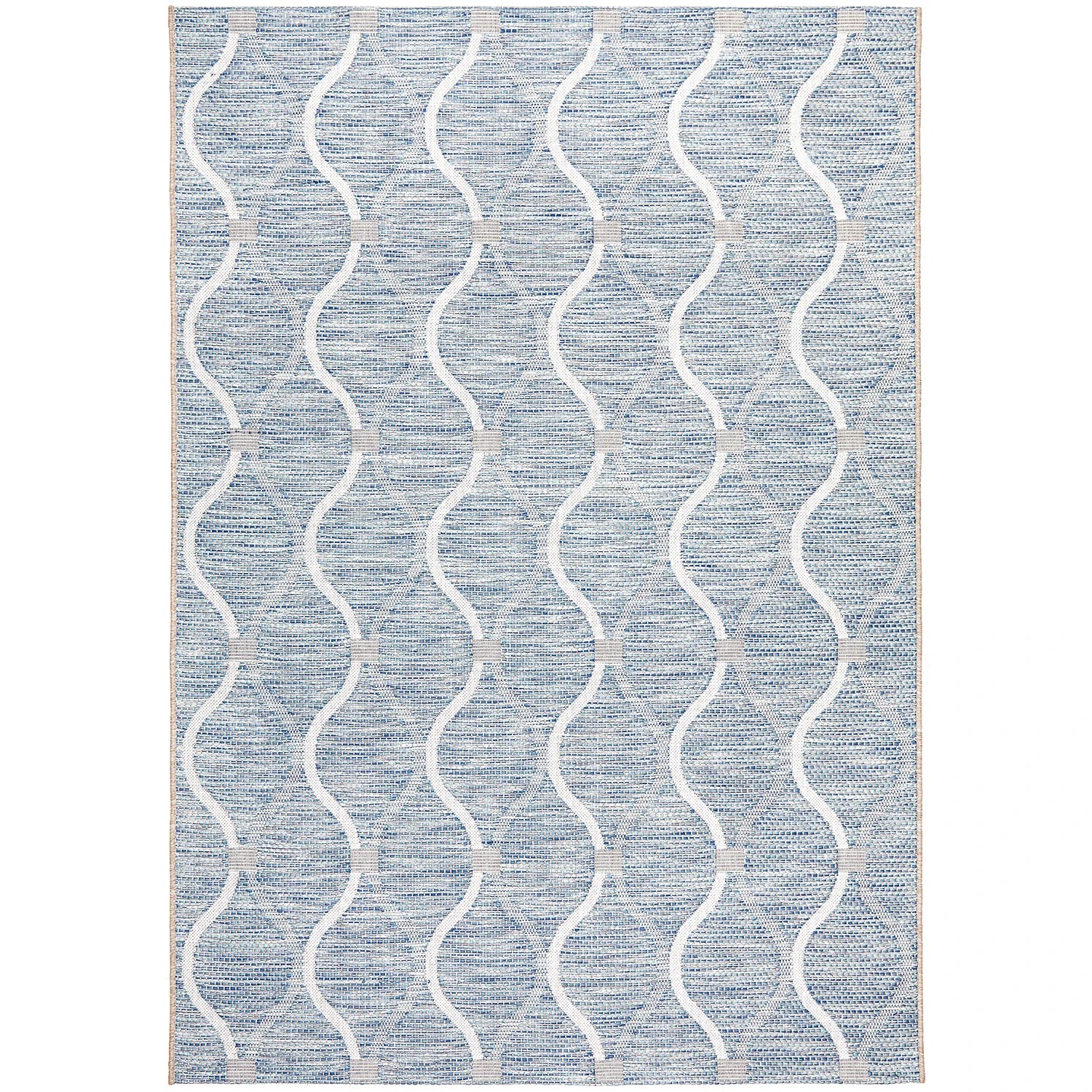2 Common Ground Rugs Portico 5501 Outdoor 290x200cm - Large Pet Friendly Floor Rug - Blue, 2 of 8