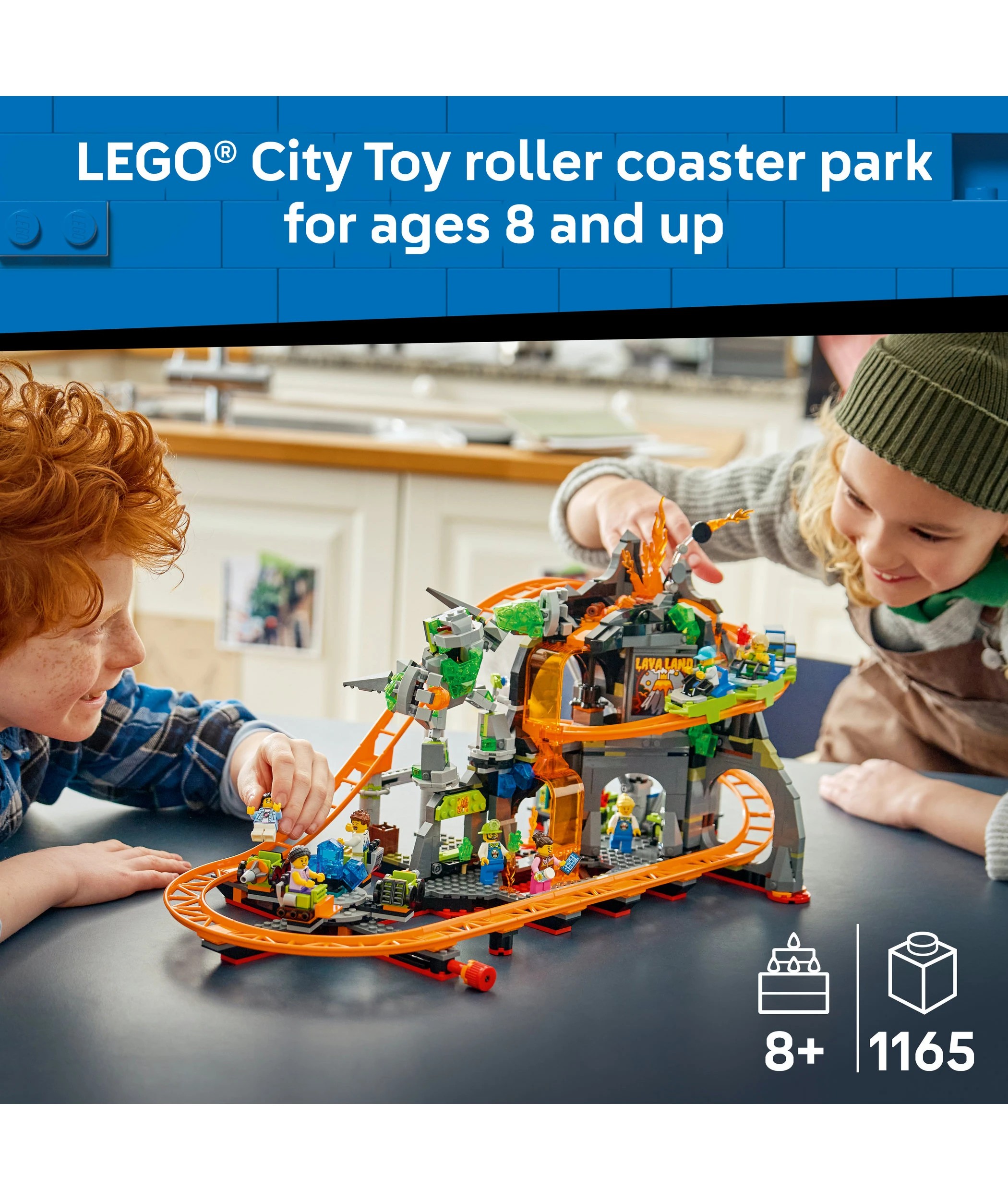 3 LEGO City Lava Land Roller Coaster Park 60501, 3 of 10