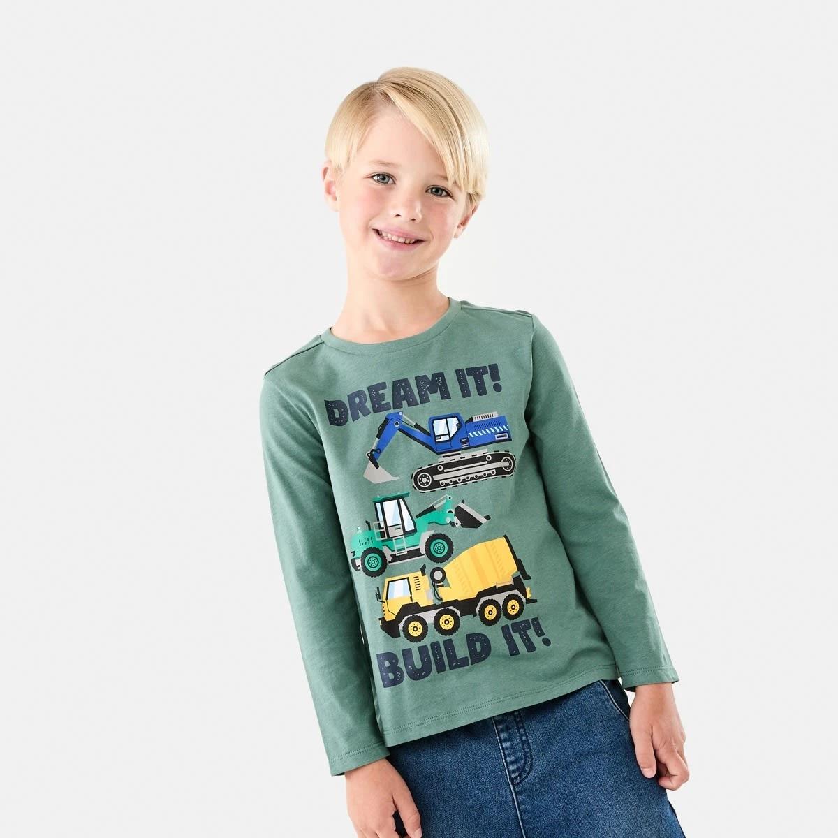 1 Long Sleeve Print T-shirt Gre Dreamd, 1 of 9