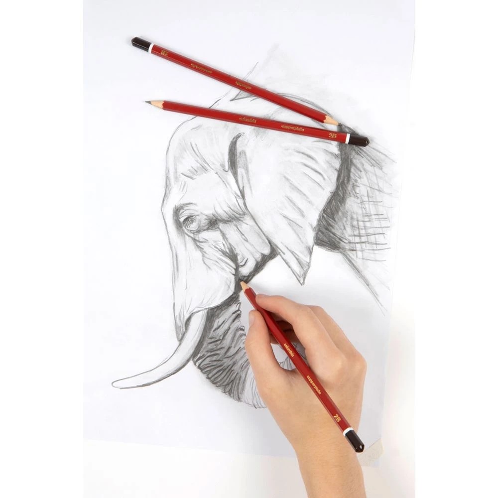 3 Columbia Copperplate Hexagonal Graphite Pencil 2B, 3 of 3