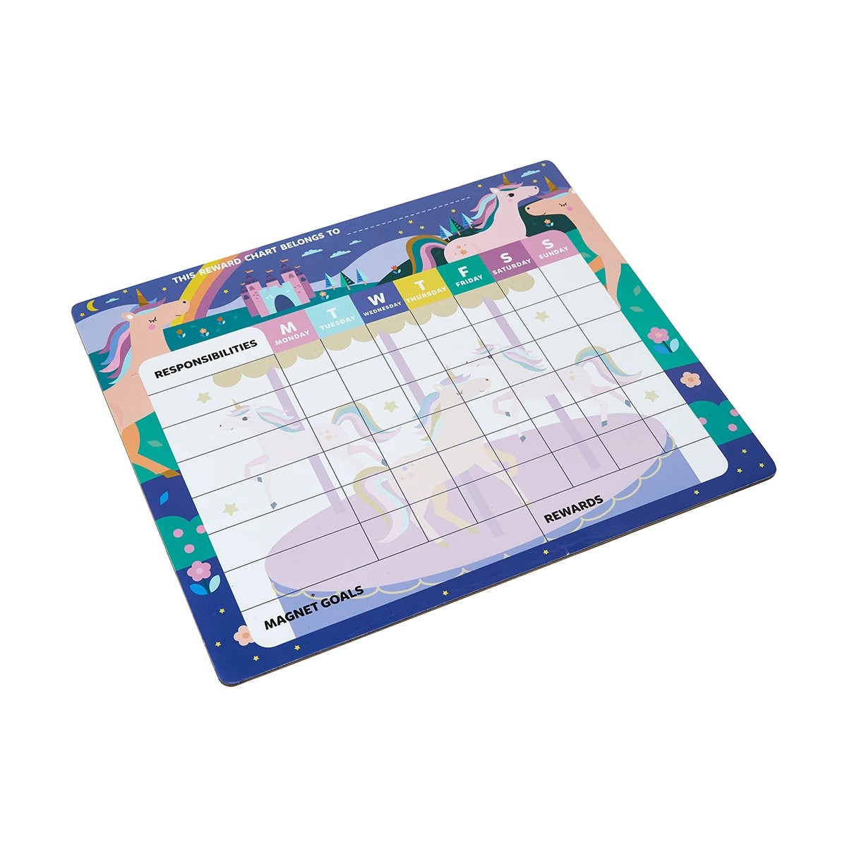 5 Magnetic Reward Chart Daily Tasks - Unicorn, 5 of 8