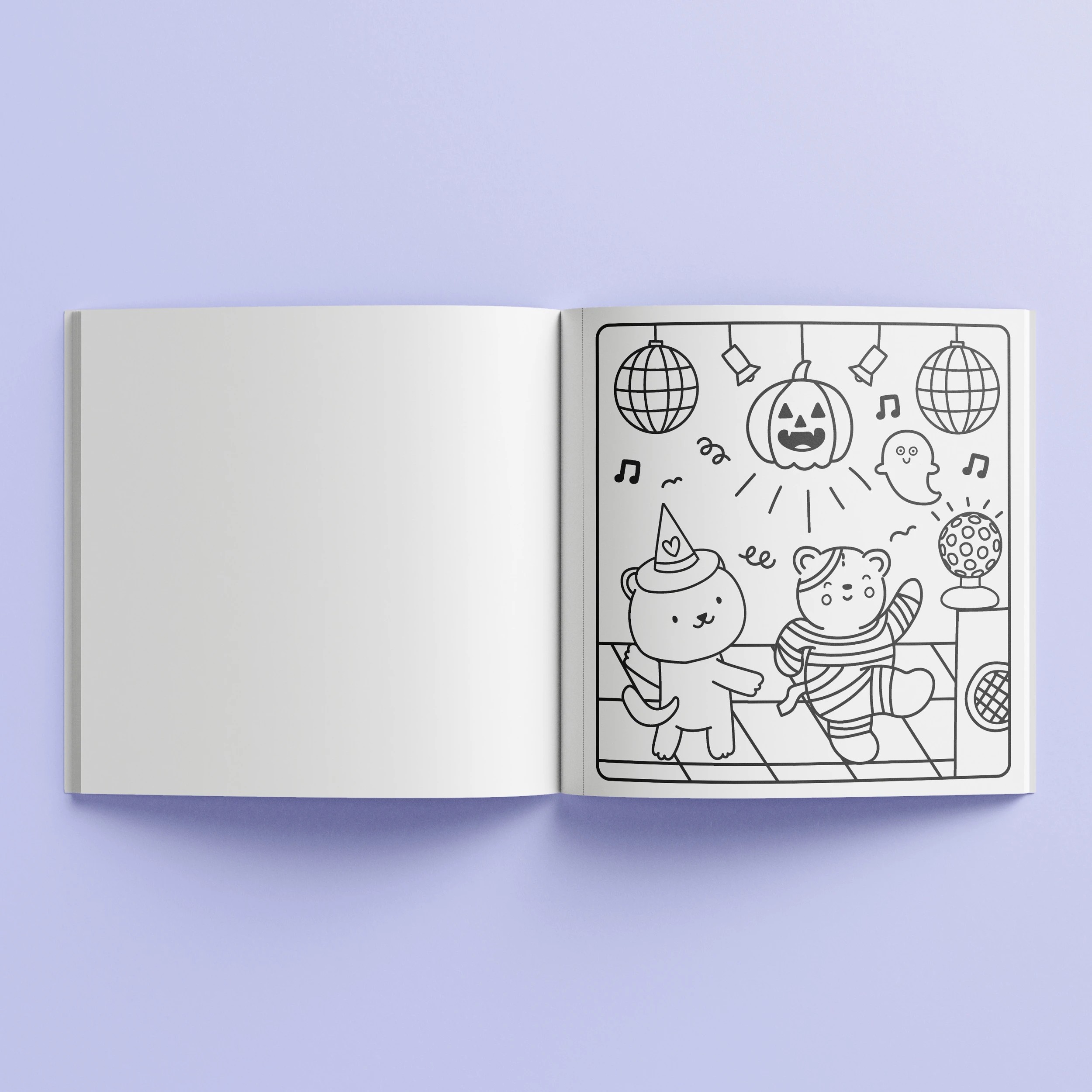 3 Sunny Vibes: Spooky Cuties Cute & Bold Colouring Book, 3 of 5