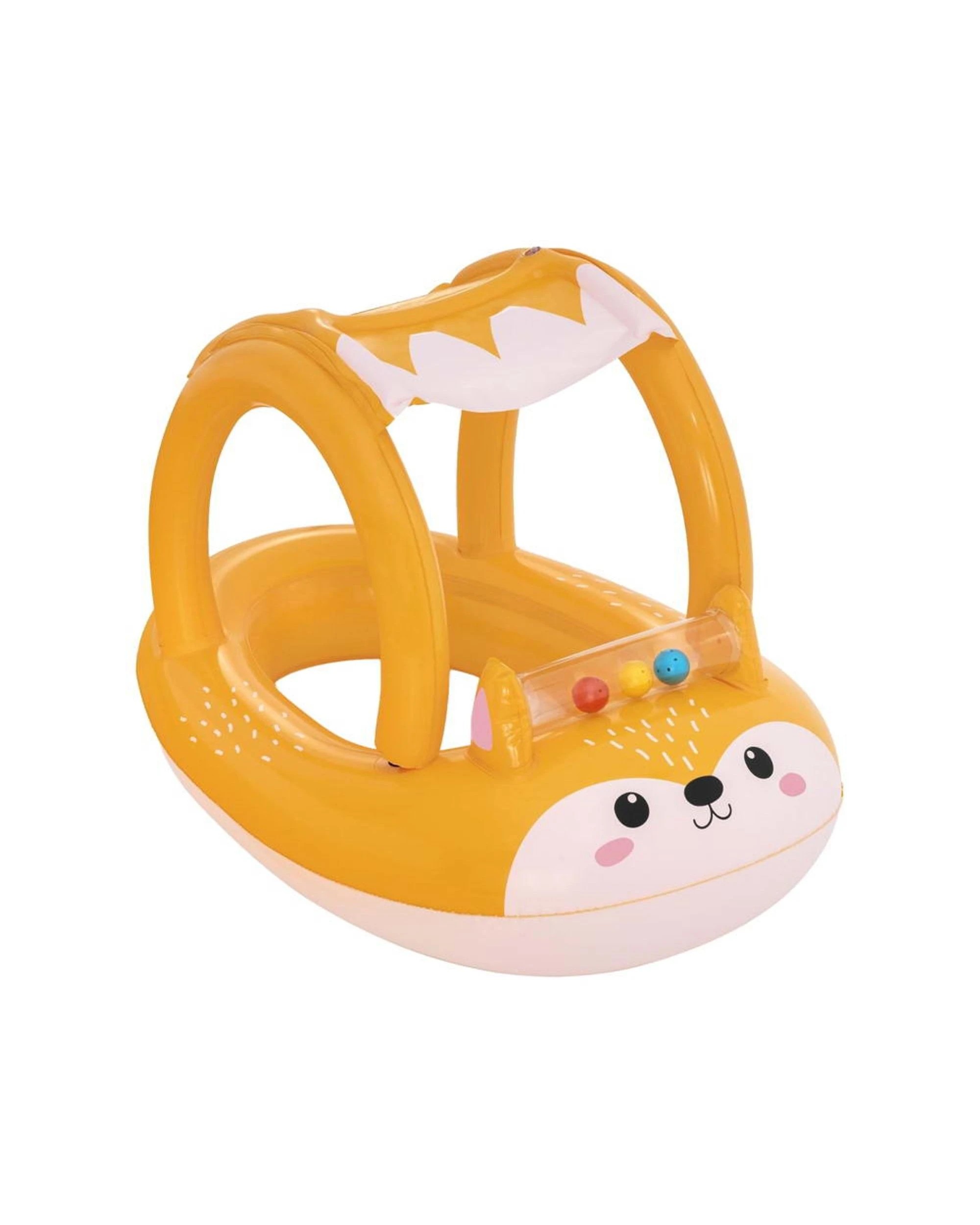 1 Bestway Kids Inflatable Fox Swim Float Floating Seat Canopy Pool Toys 94x66cm
 - Multi, 1 of 3