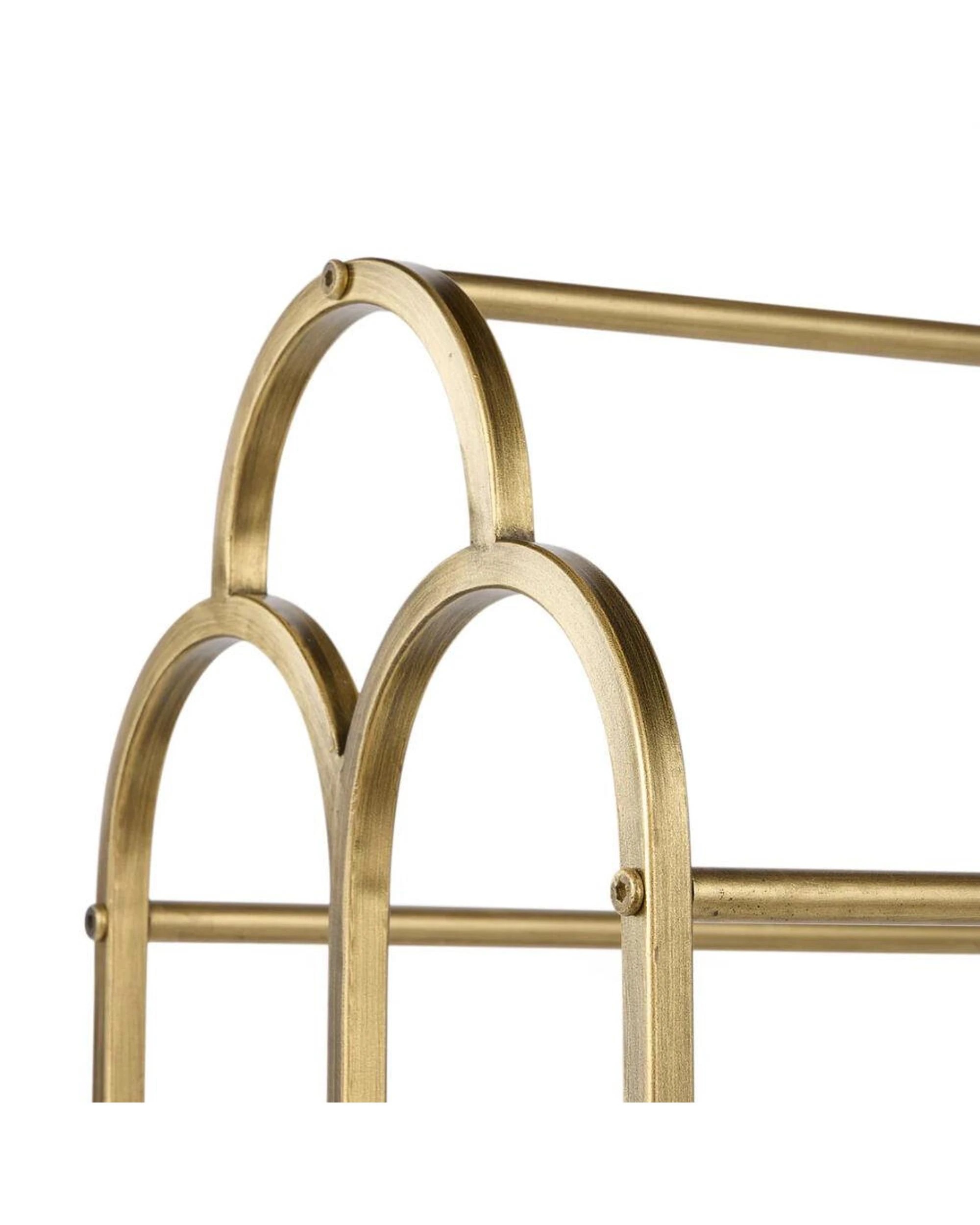 4 Society Home Kingsley Towel Rack Antique Gold, 4 of 5
