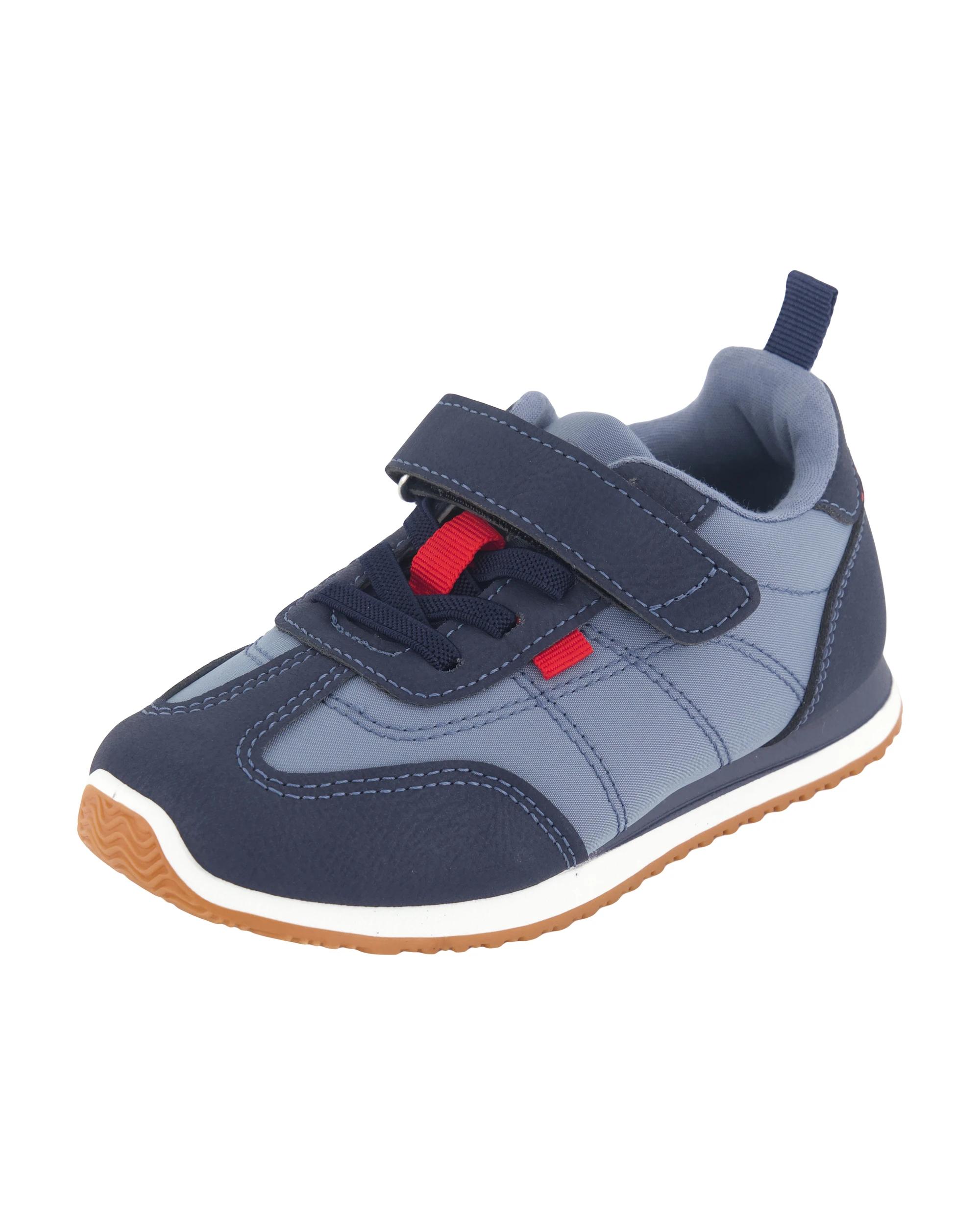 3 Junior Nylon Casual Sneakers Navy, 3 of 5