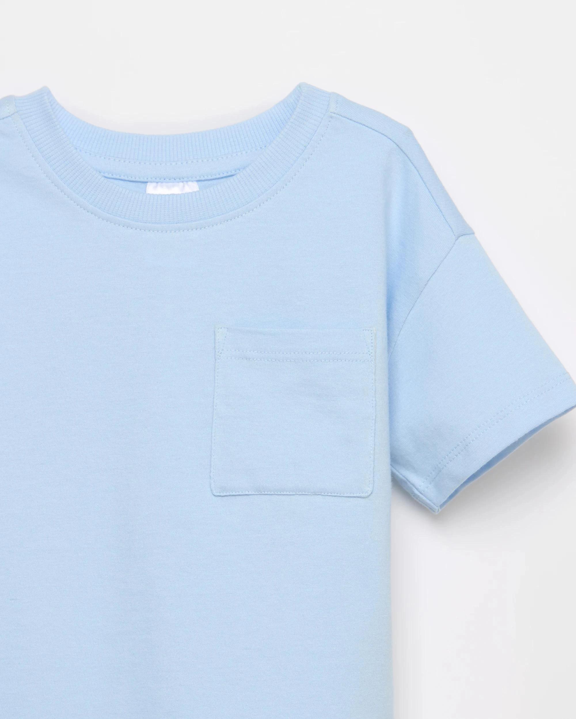 2 Target Baby Cotton Jersey Chest Pocket T-shirt TIDAL BLUE, 2 of 2