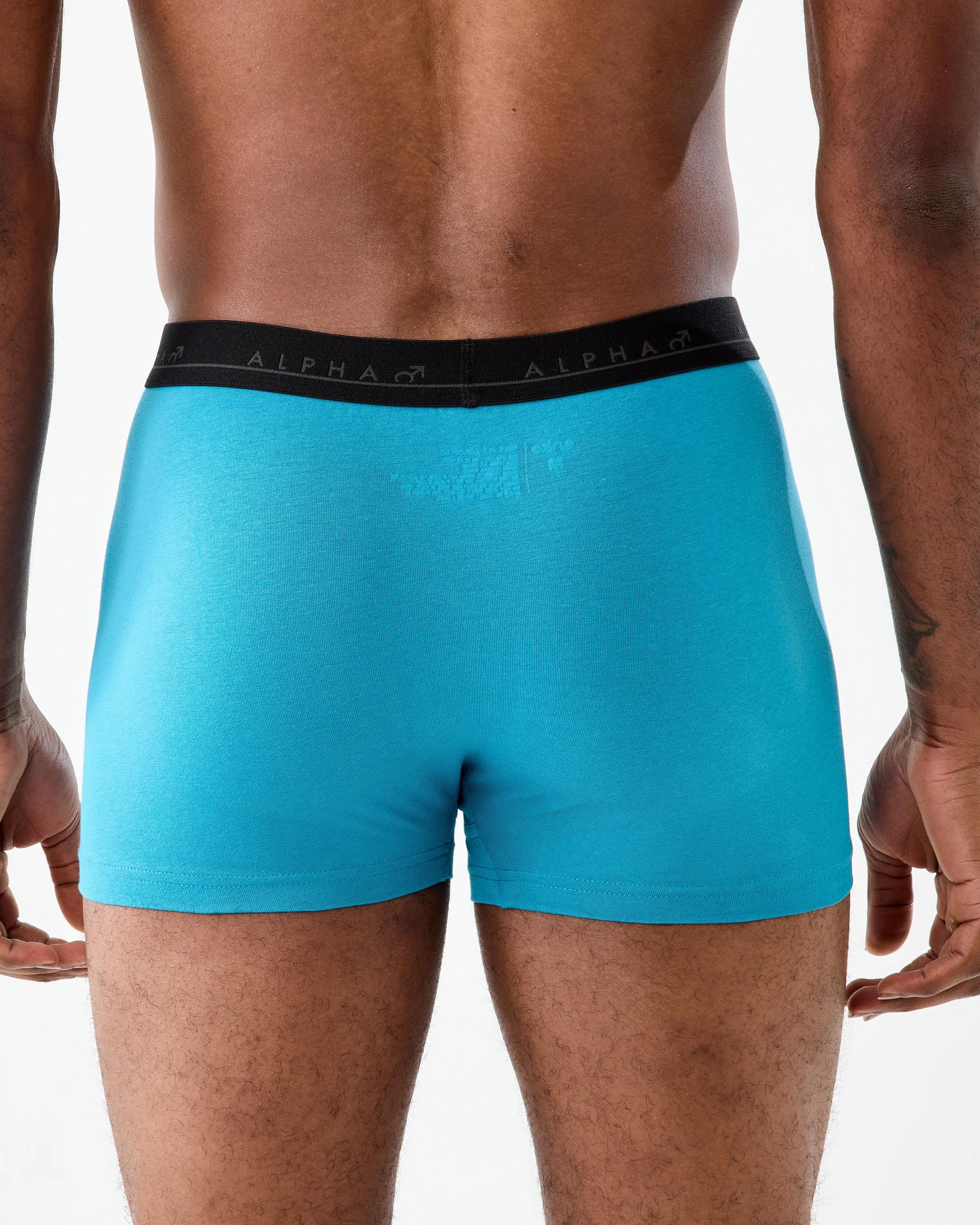 7 5 Pack Plain Trunks Turquoise Blue, 7 of 9