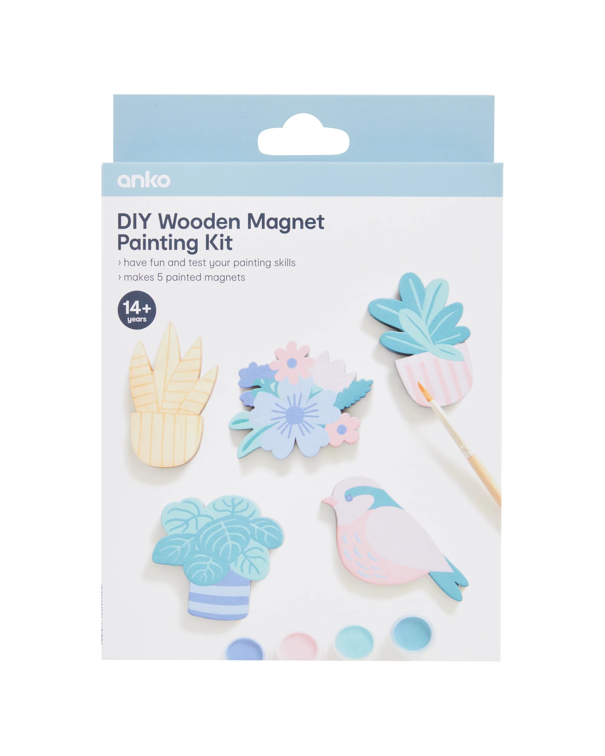 1 DIY Wooden Magnet Painting Kit, 1 of 3