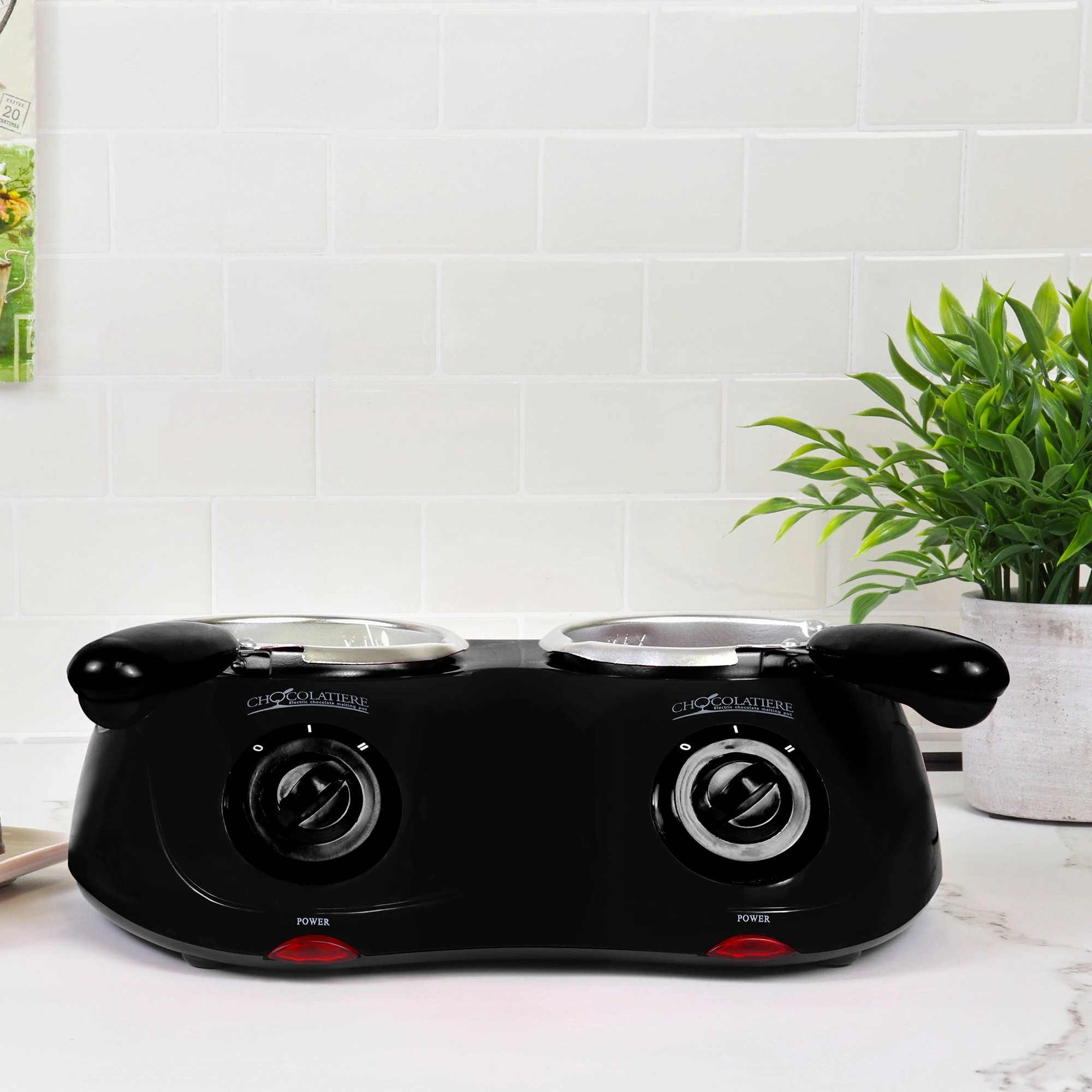 4 Total Chef Deluxe Chocolatiere Dual Chocolate Melter - Black, 4 of 6
