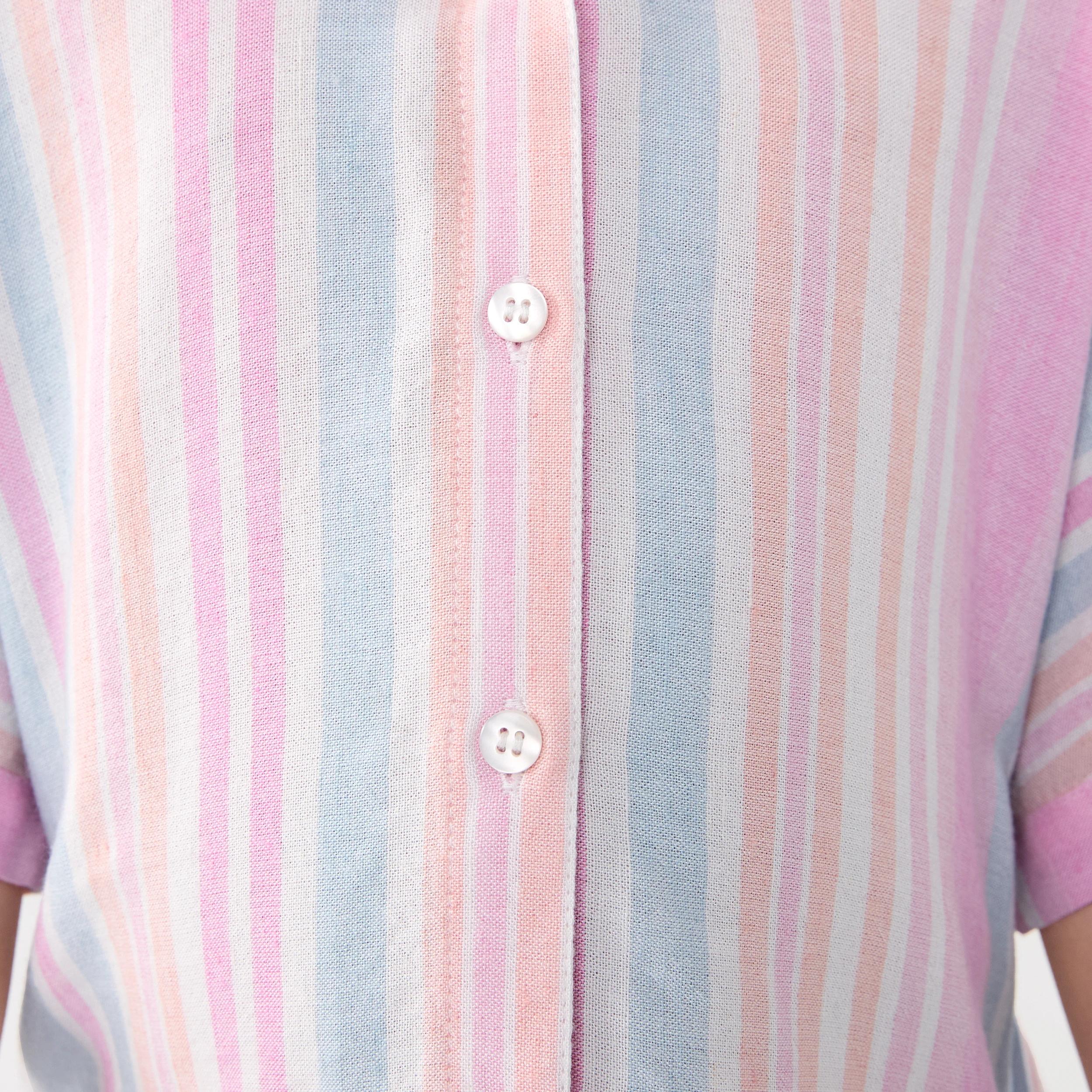 5 Oversize Woven Shirt Mul Stripe, 5 of 8