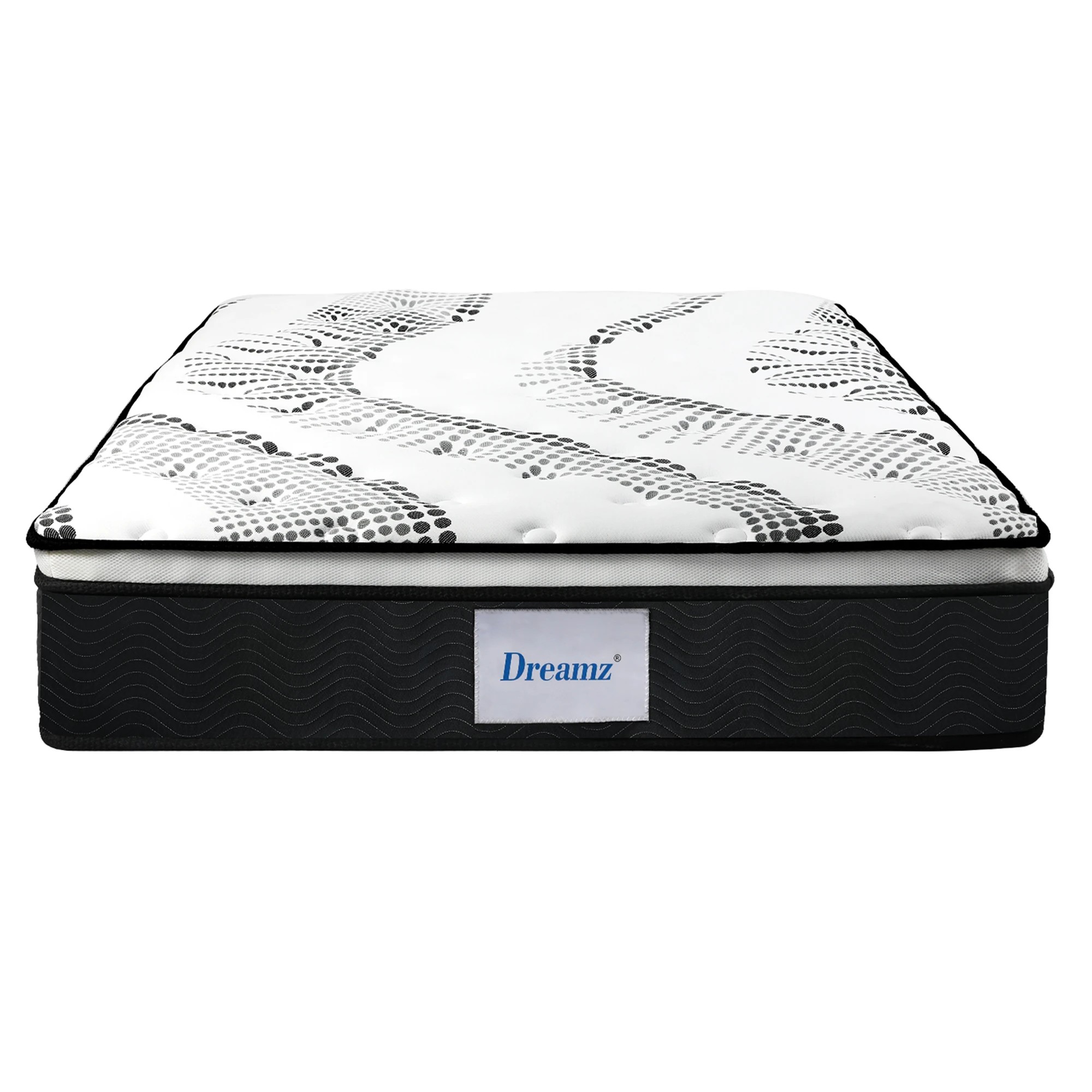 2 Dreamz Spring Mattress 7 Zone Bed Pocket Medium Firm Memory Foam 32cm Double, 2 of 9