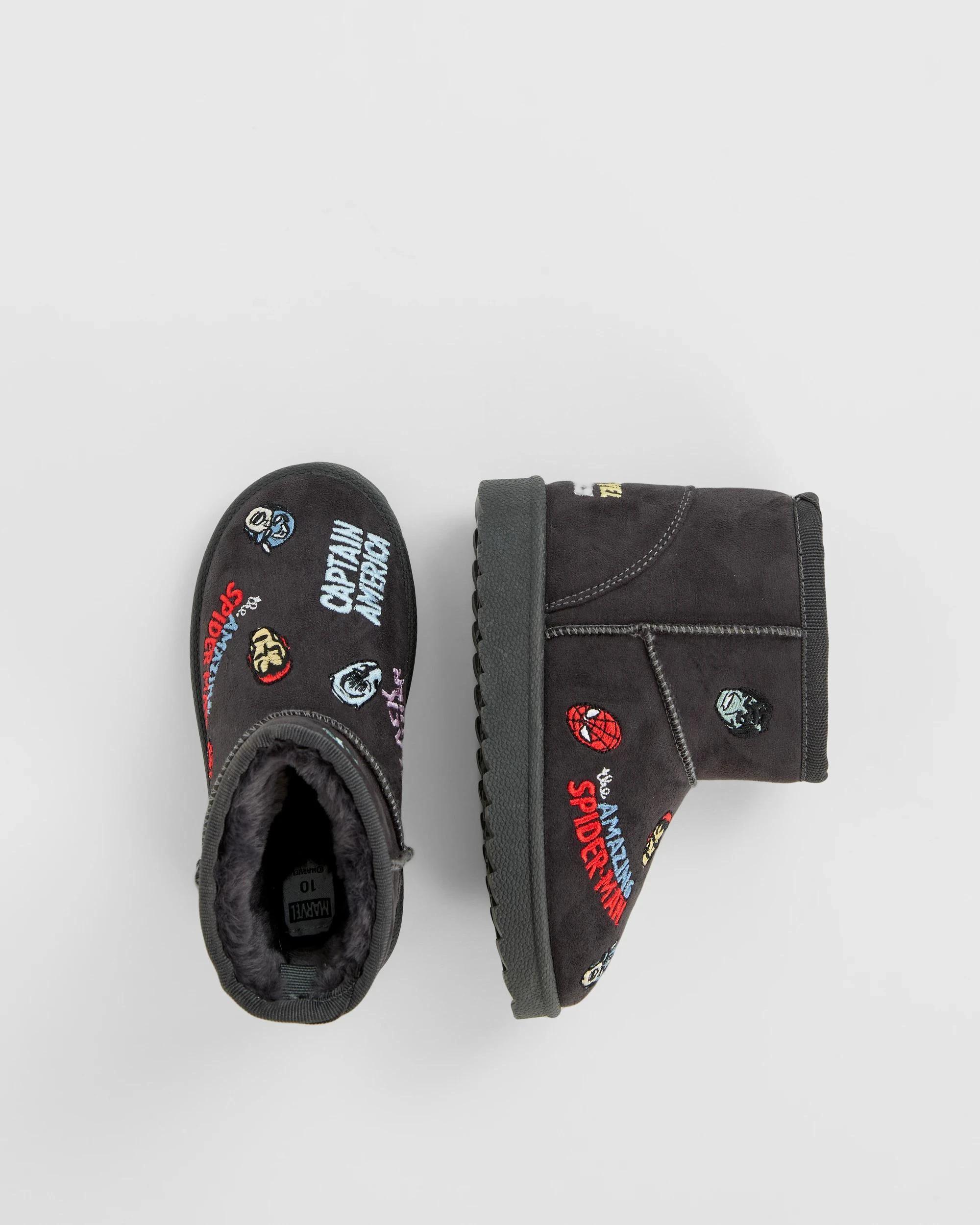 2 Disney Marvel Slipper Boots GREY, 2 of 2