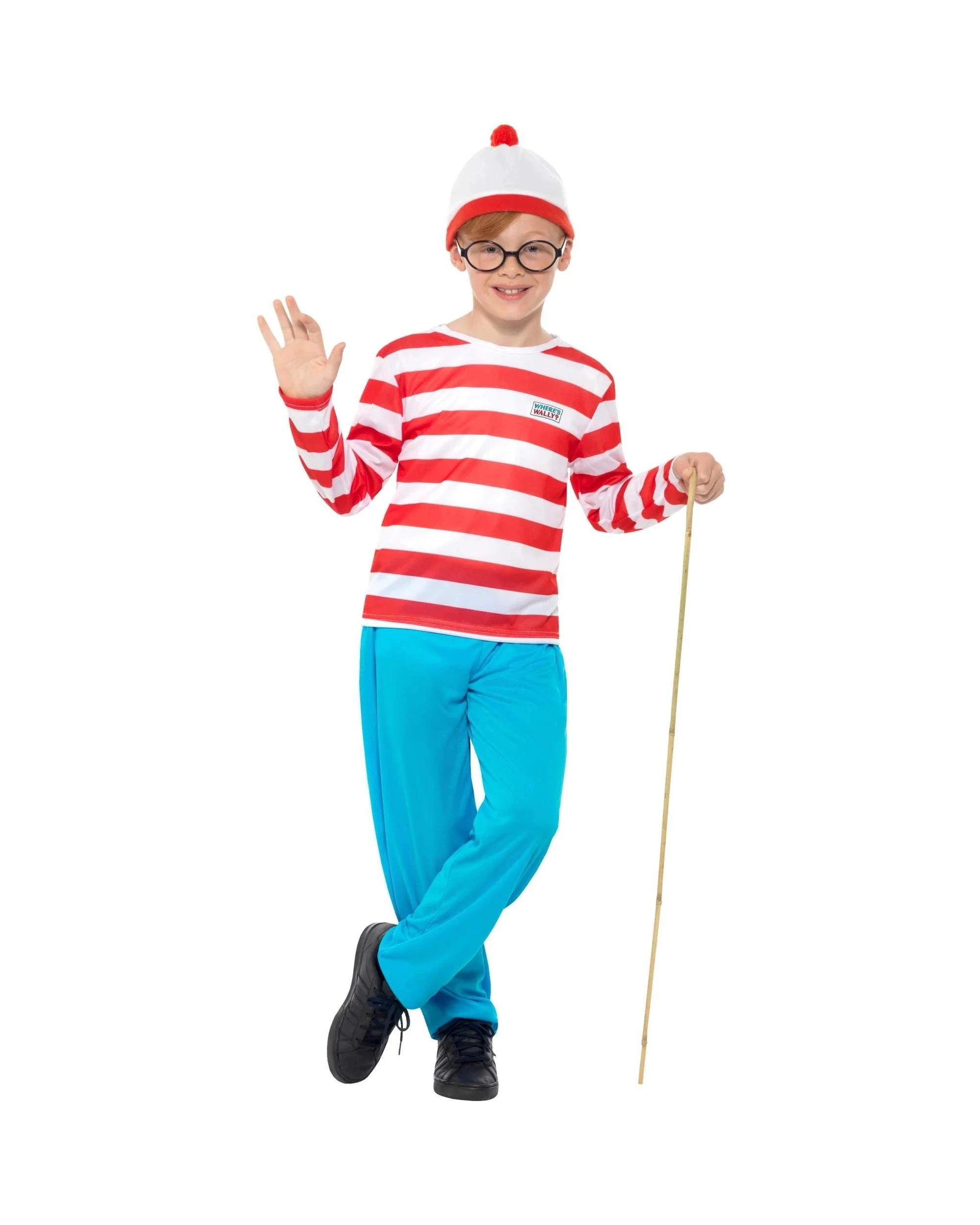 1 Where's Wally Child Costume Size Large 10-12 Years, 1 of 4