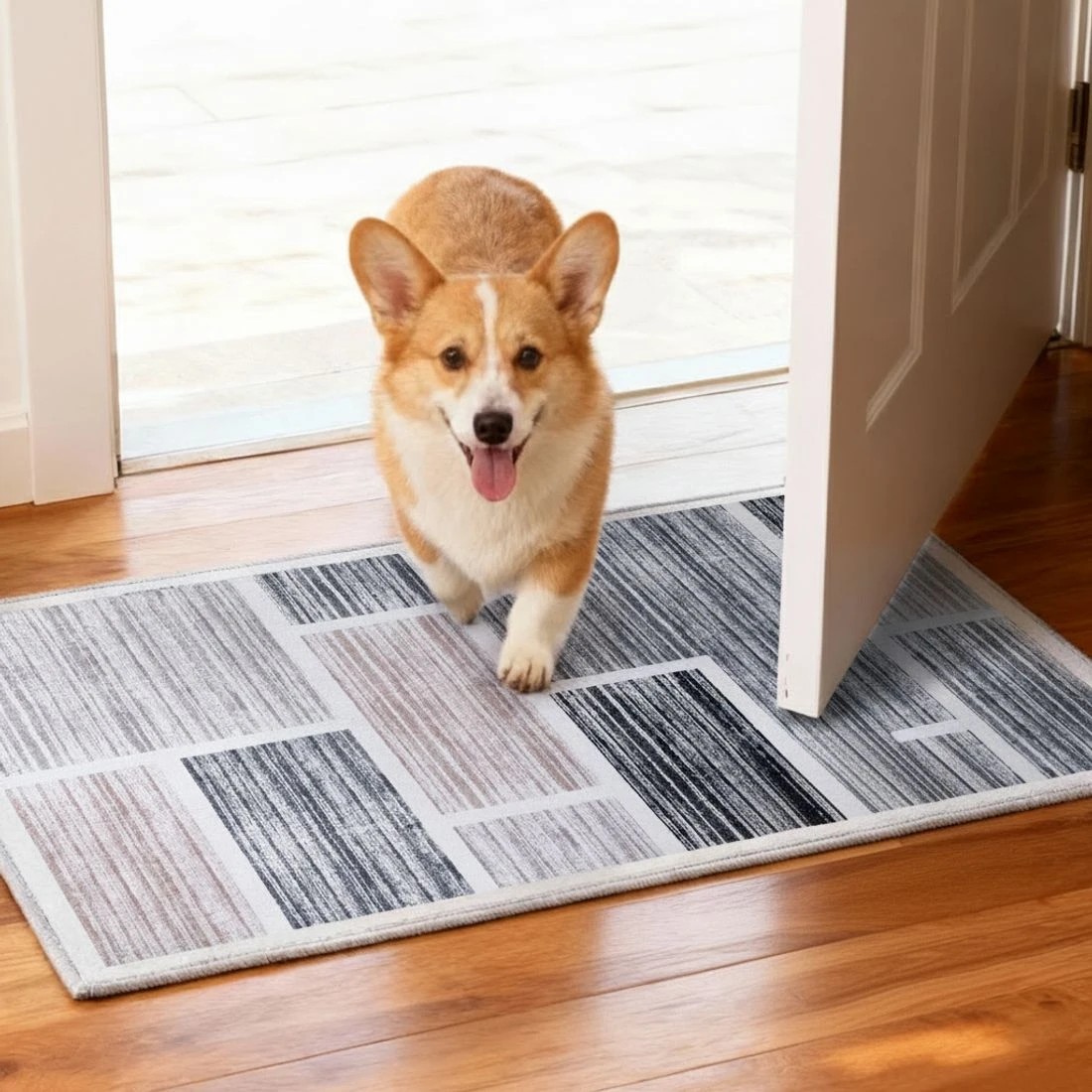 4 Artiss Floor Rug 50X80cm Doormat Soft Velvet Non-Slip Bath Mat Small - Multi, 4 of 8