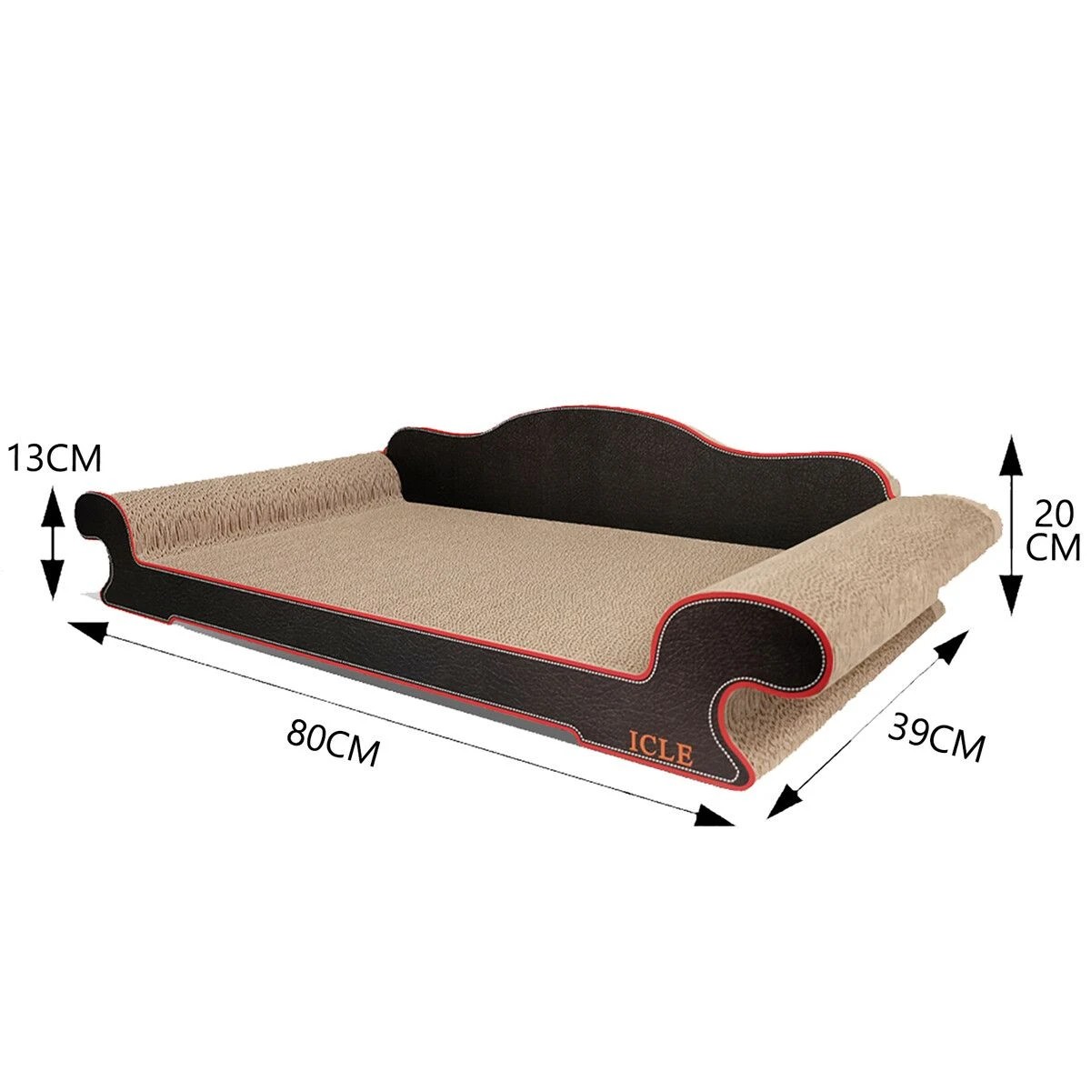 6 Pet Scene Cat Scratching Post Pet Bed Scratcher Toy Corrugated Cardboard, 6 of 8