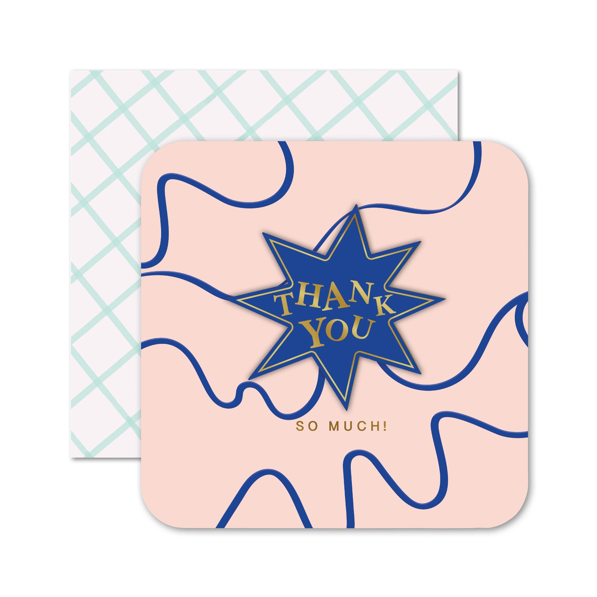 1 Hallmark Thank You Card - Neon Pattern, 1 of 3