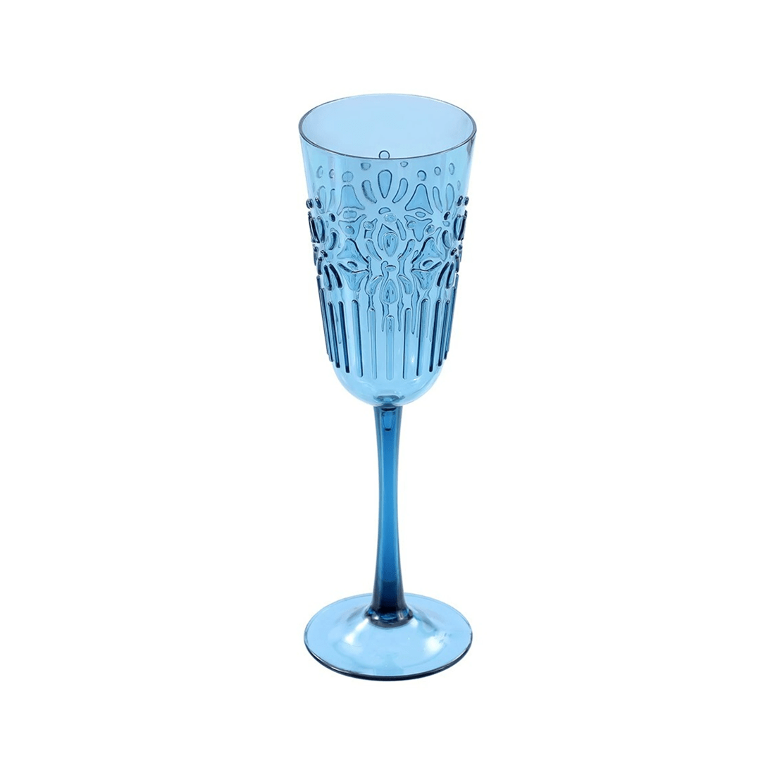 1 Lemon & Lime Floral Deco 320ml Plastic Champagne Glass Goblet Stemware Assorted
 - Multi, 1 of 5