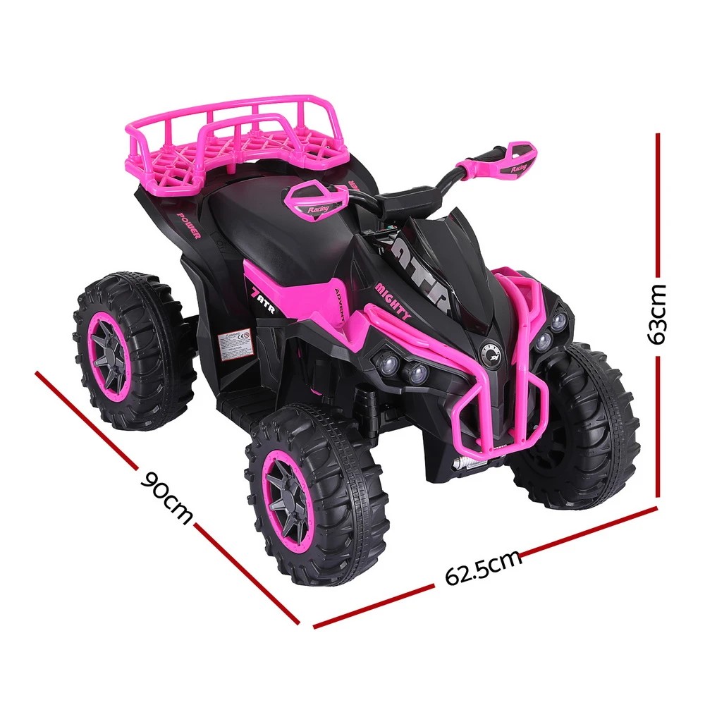 2 Rigo Kids Ride On Car ATV Quad Motorbike Storage Rack Electric Toys 12V - Pink, 2 of 6
