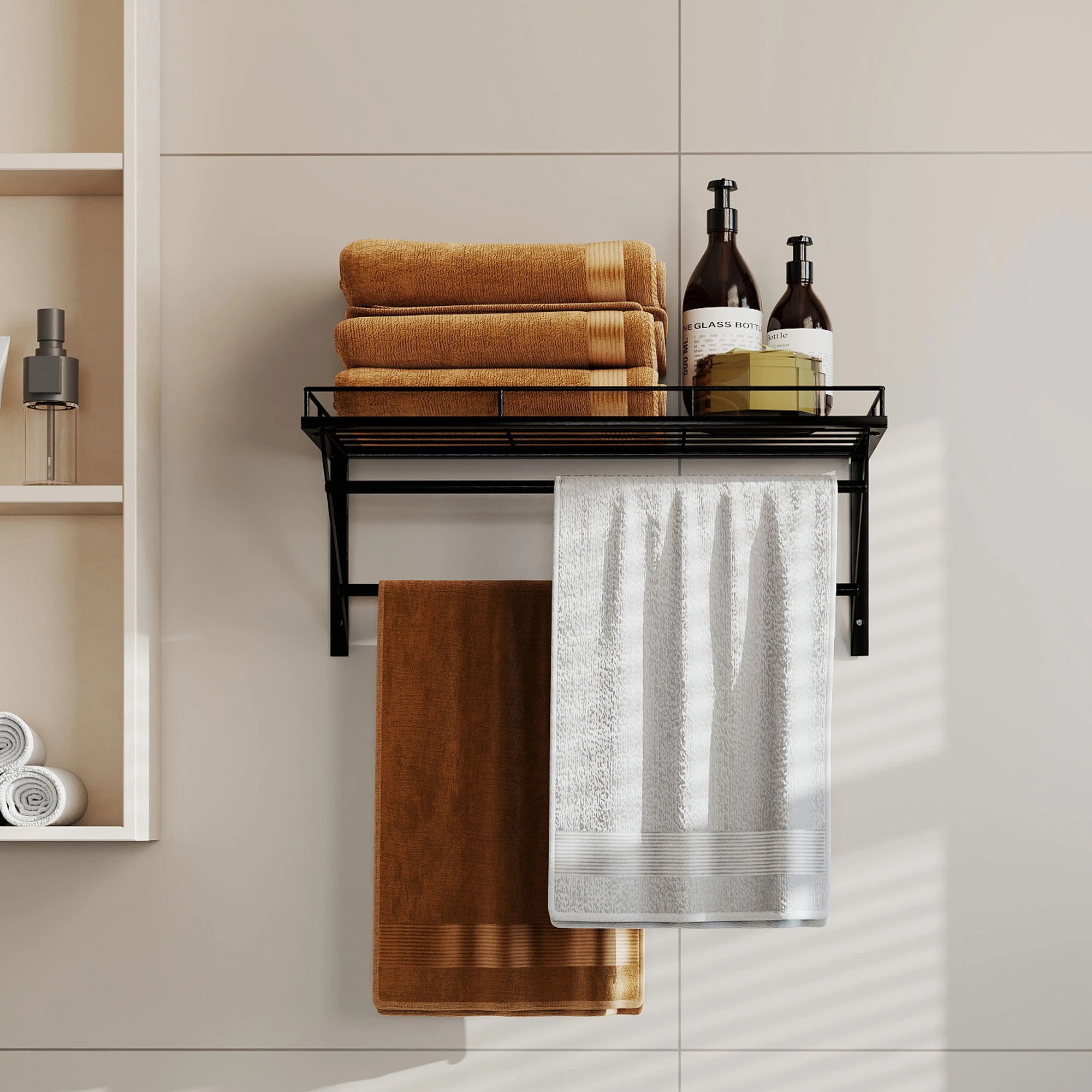 8 Toque Wall Mounted Pot Rack 12 Hooks, 8 of 9