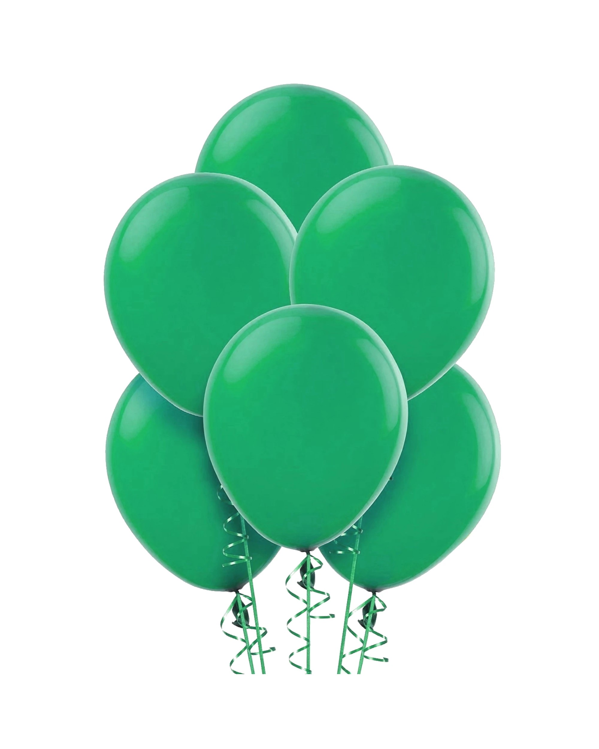 1 Unique Green Balloons 30cm Round Pack of 100 - Green, 1 of 1