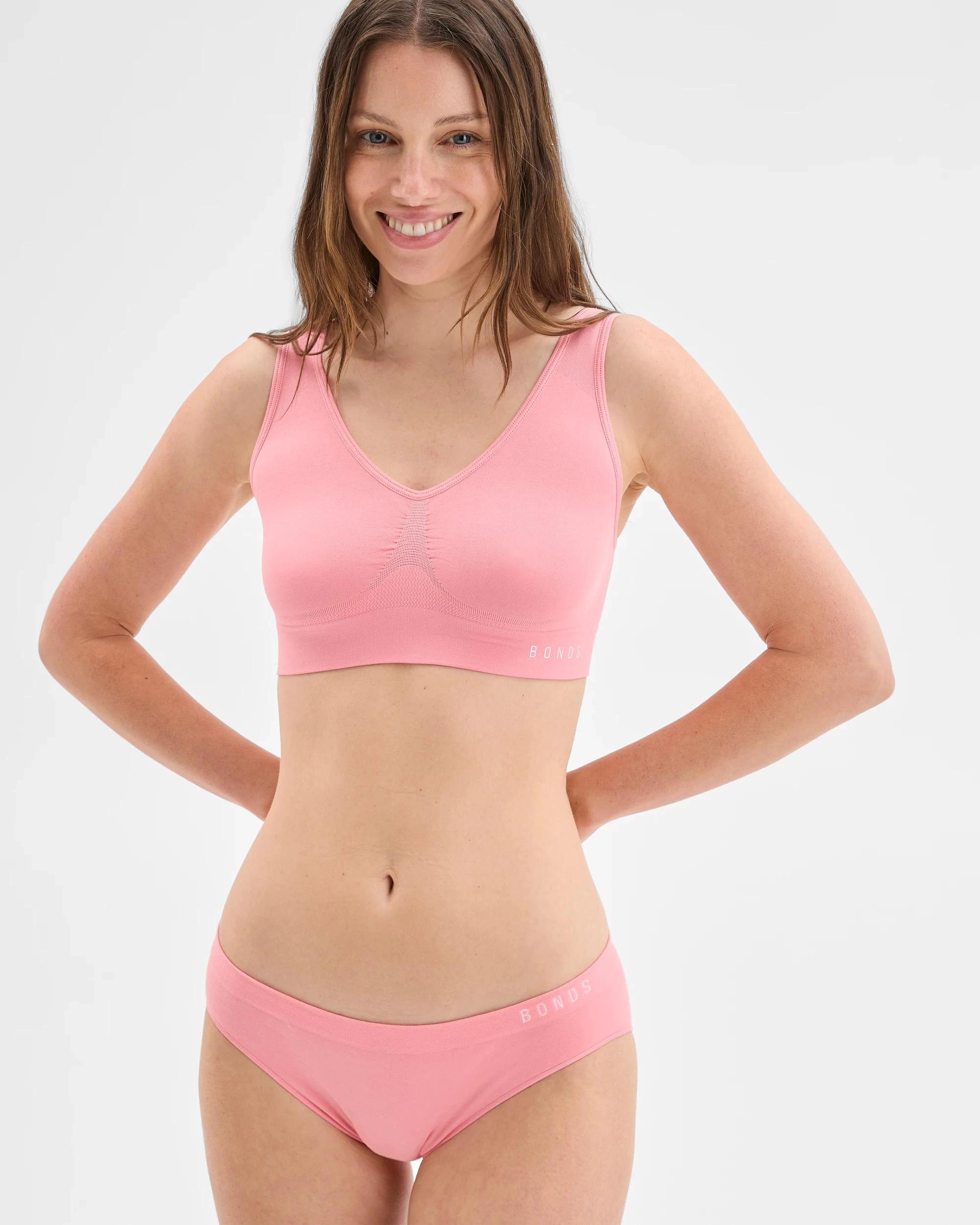 2 Bonds Seamless Comfy Crop Top PINK PANTHER, 2 of 6