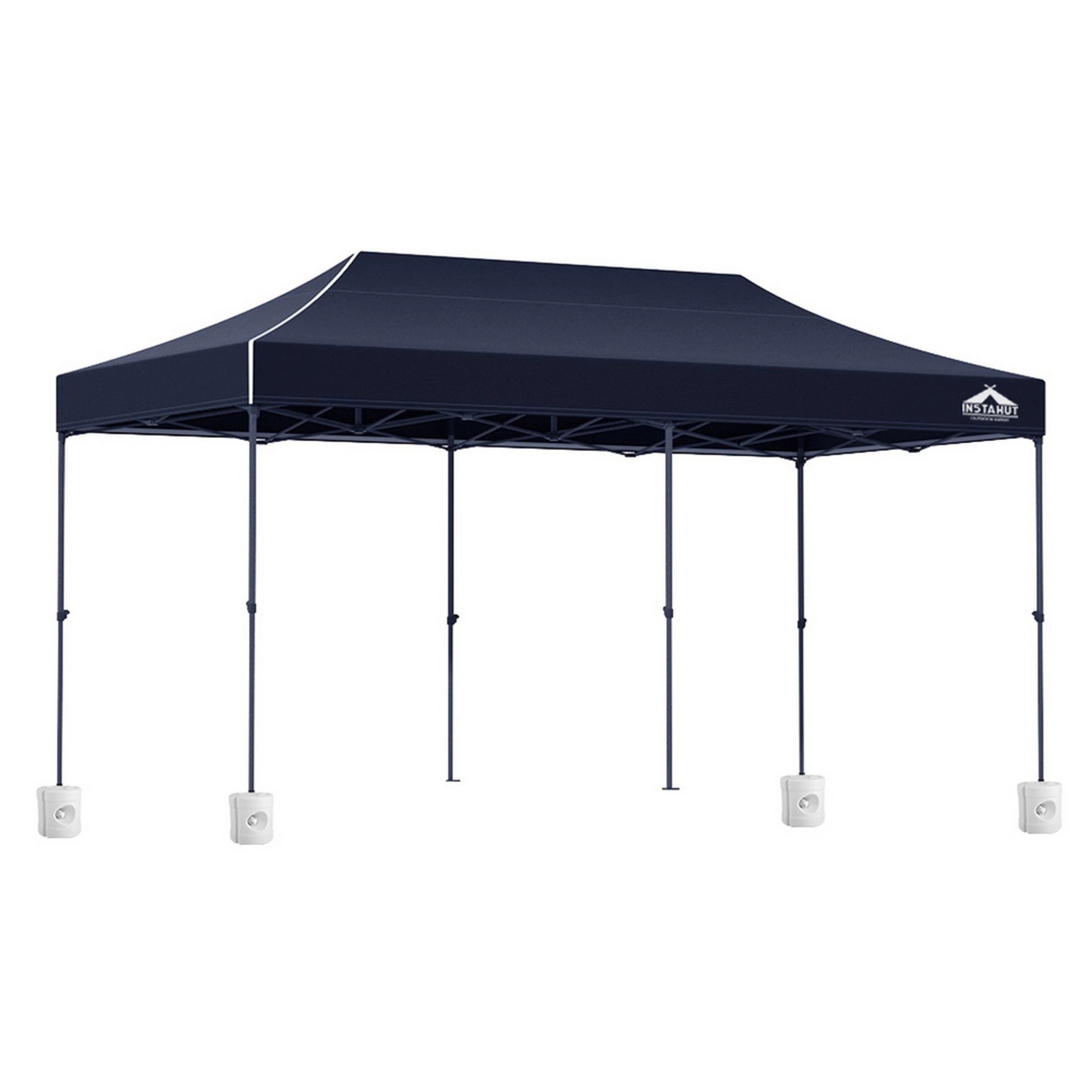 1 Instahut Gazebo Pop Up  w/Base Podx4 Marquee Folding Outdoor Wedding Camping Tent Shade Canopy - Multi, 1 of 7