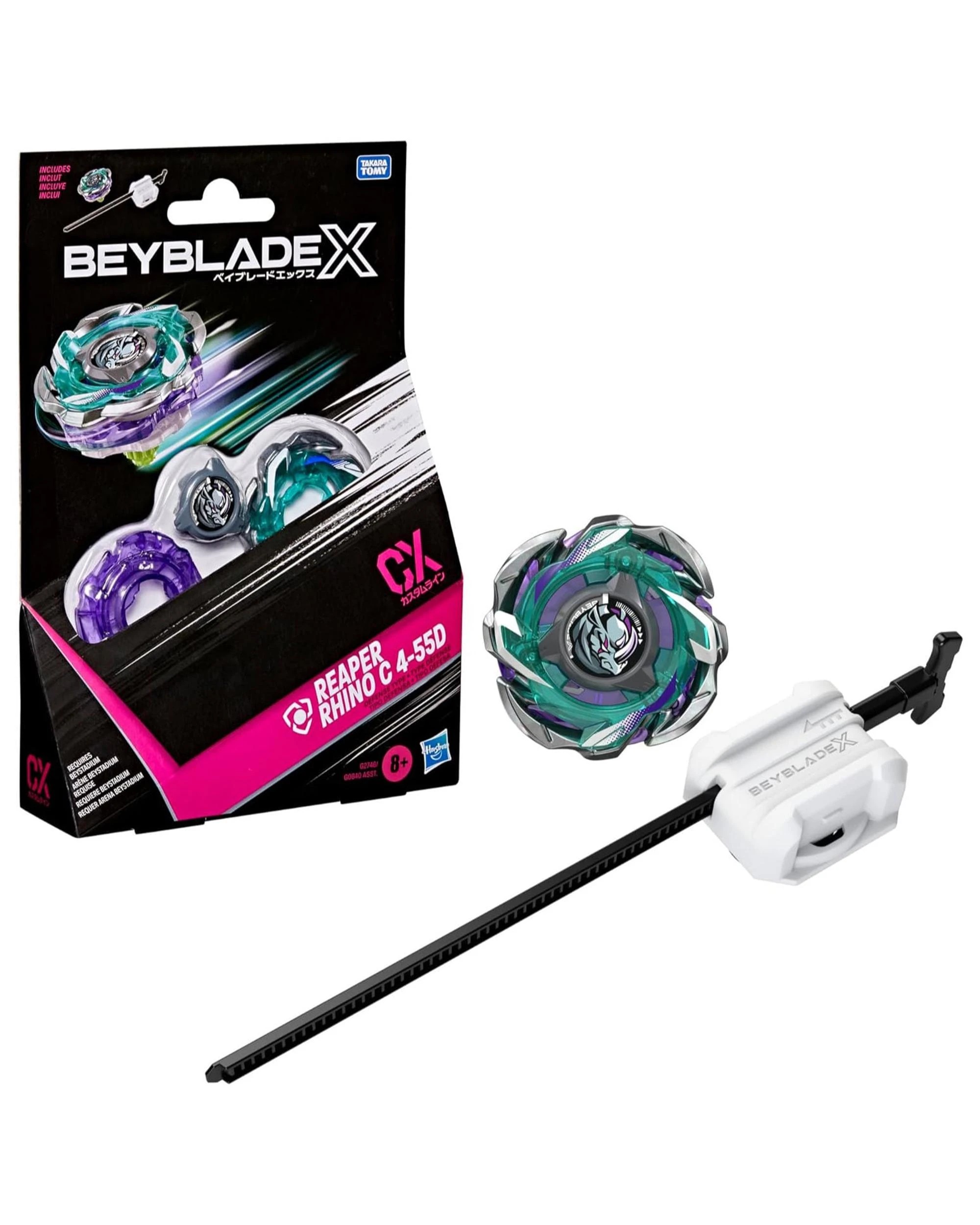 1 Beyblade X Reaper Rhino C 4-55D CX Starter Pack, 1 of 5