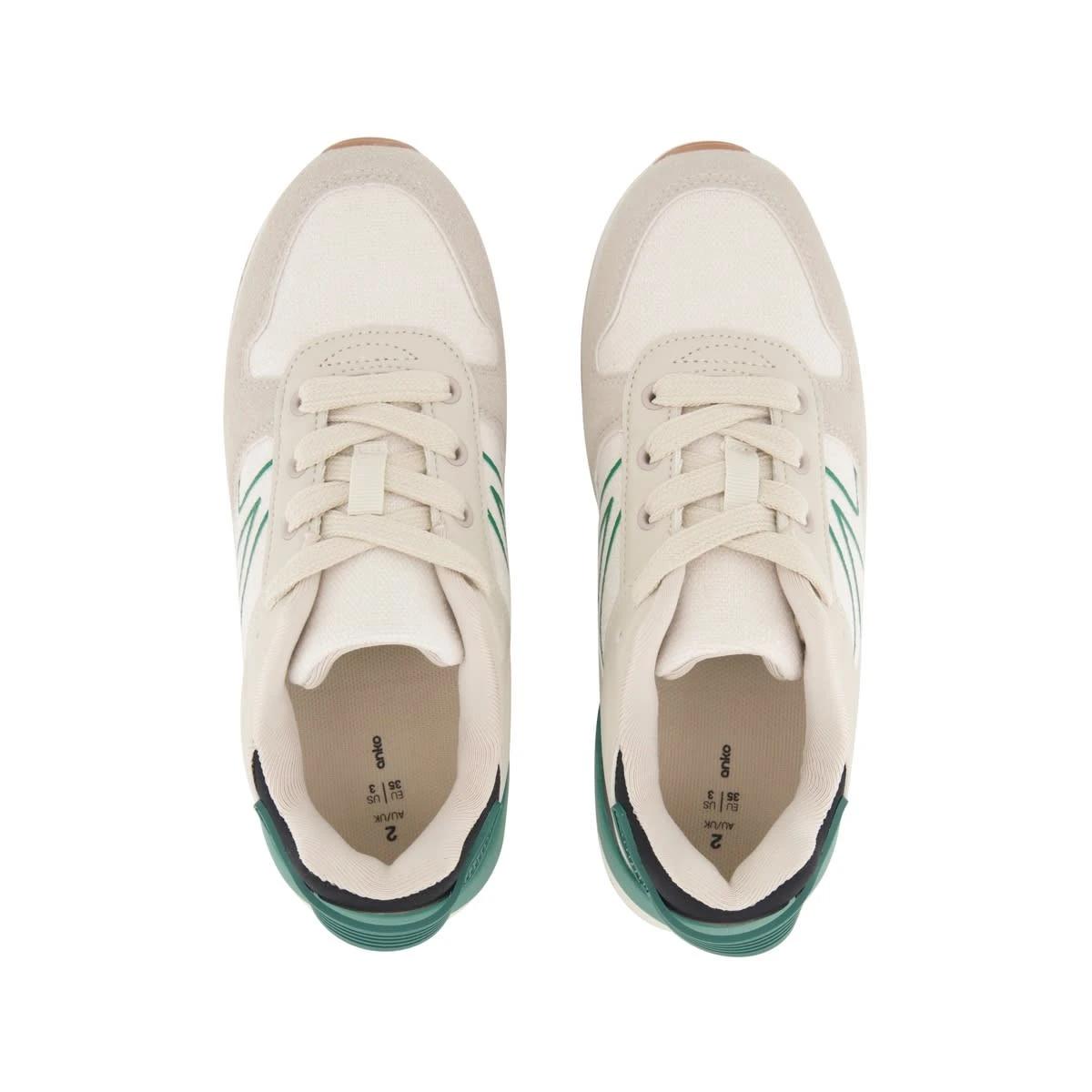 2 Senior Casual Shoes COLE OFF WHITE Green, 2 of 5