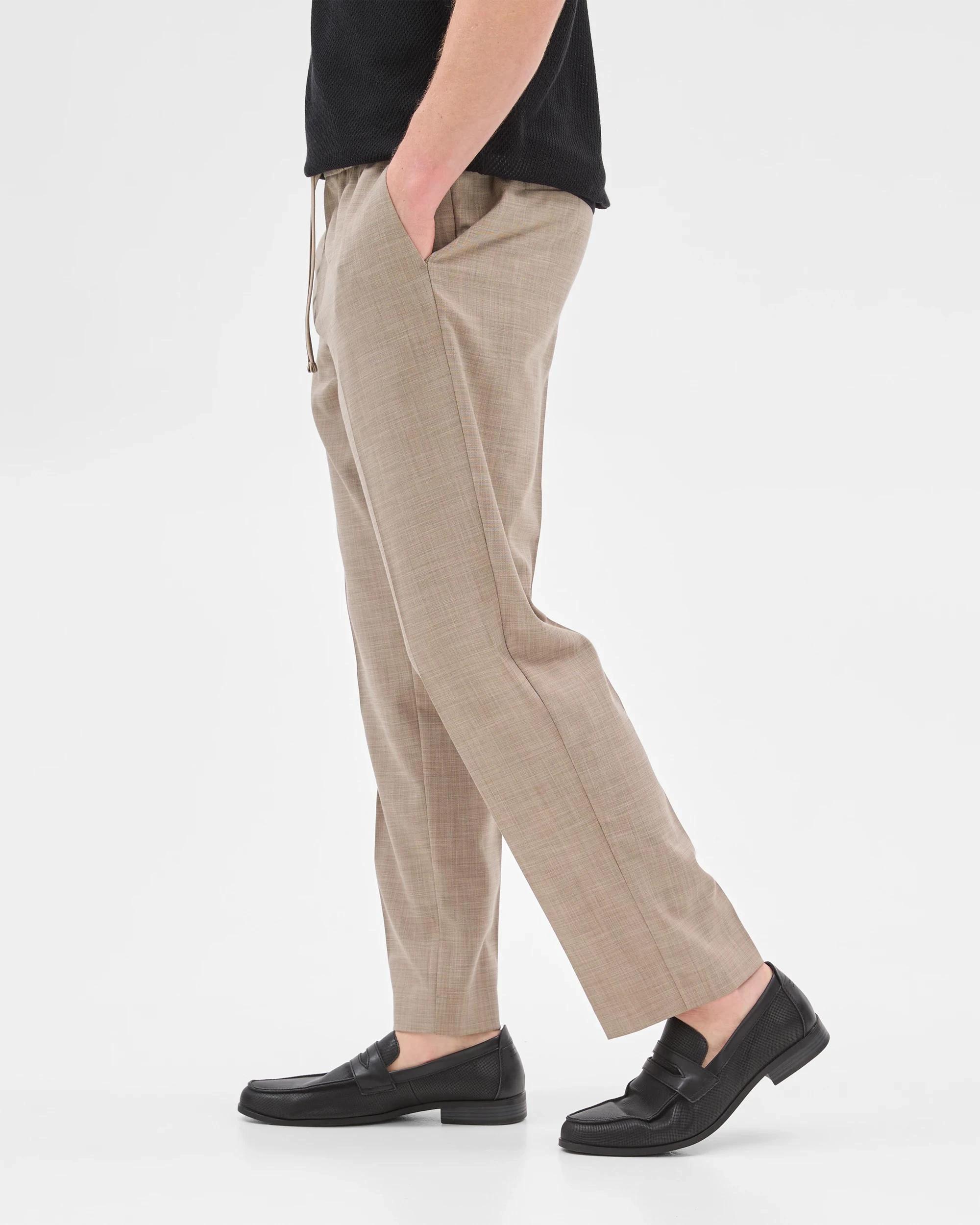 6 Elasticated Waist Pants - Preview TAN MARLE, 6 of 10