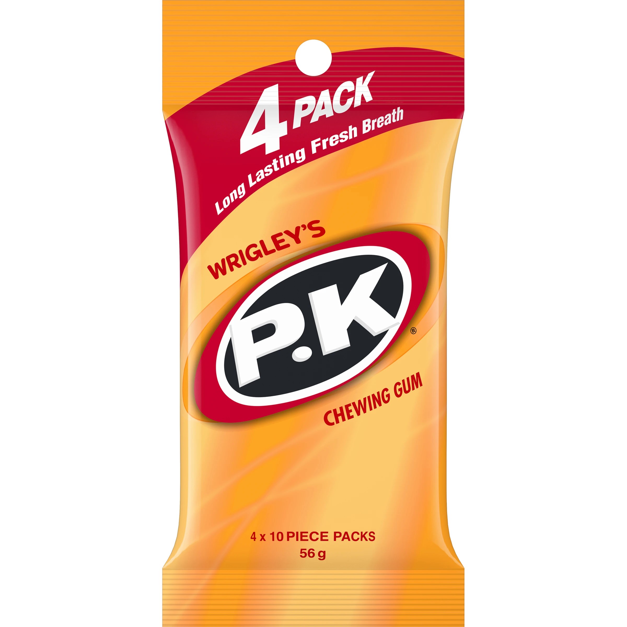 1 Wrigley's 4 Pack P.K Chewing Gum 56g, 1 of 2