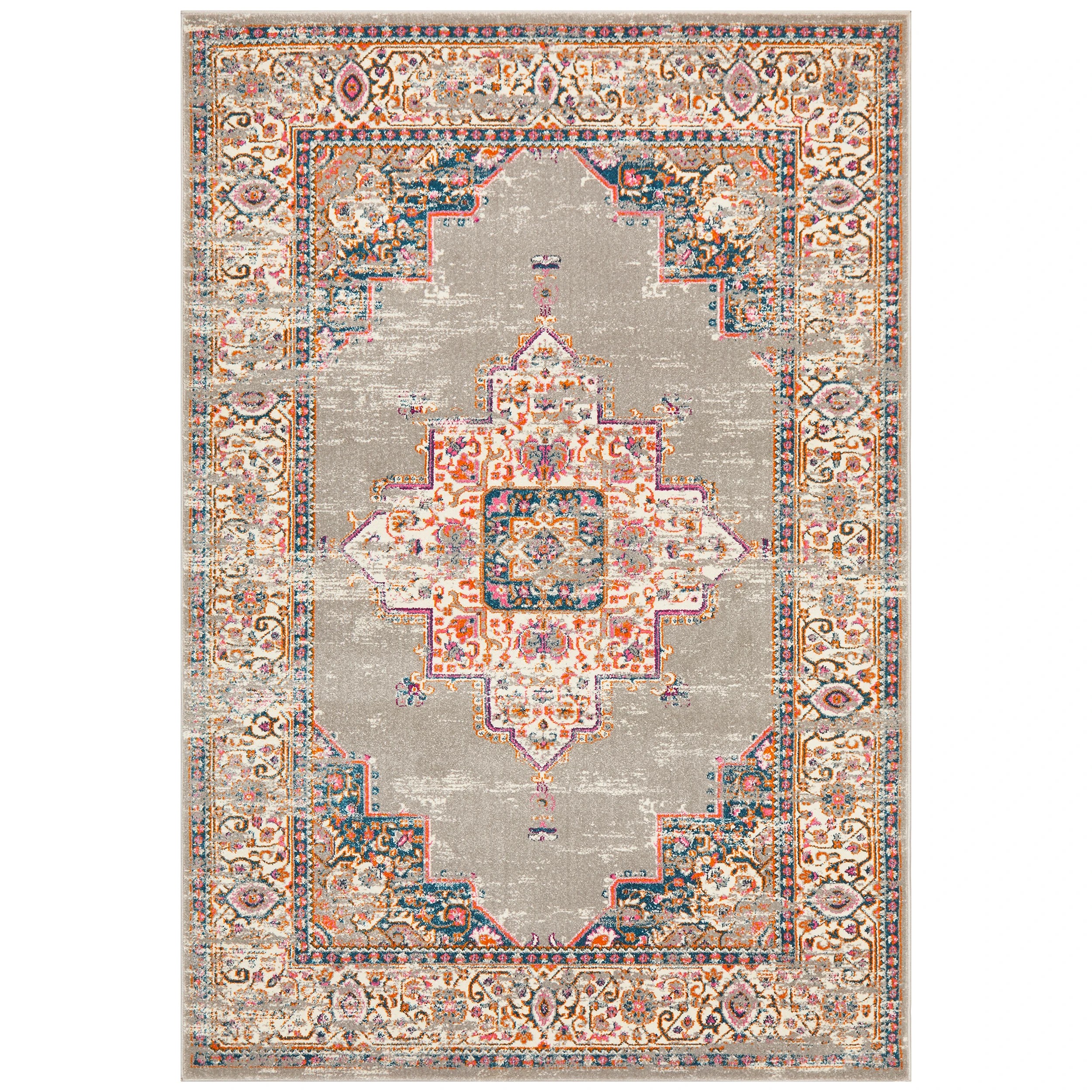 2 Common Ground Rugs Atlas 211 230x160cm - Medium Floor Rug - Silver, 2 of 7