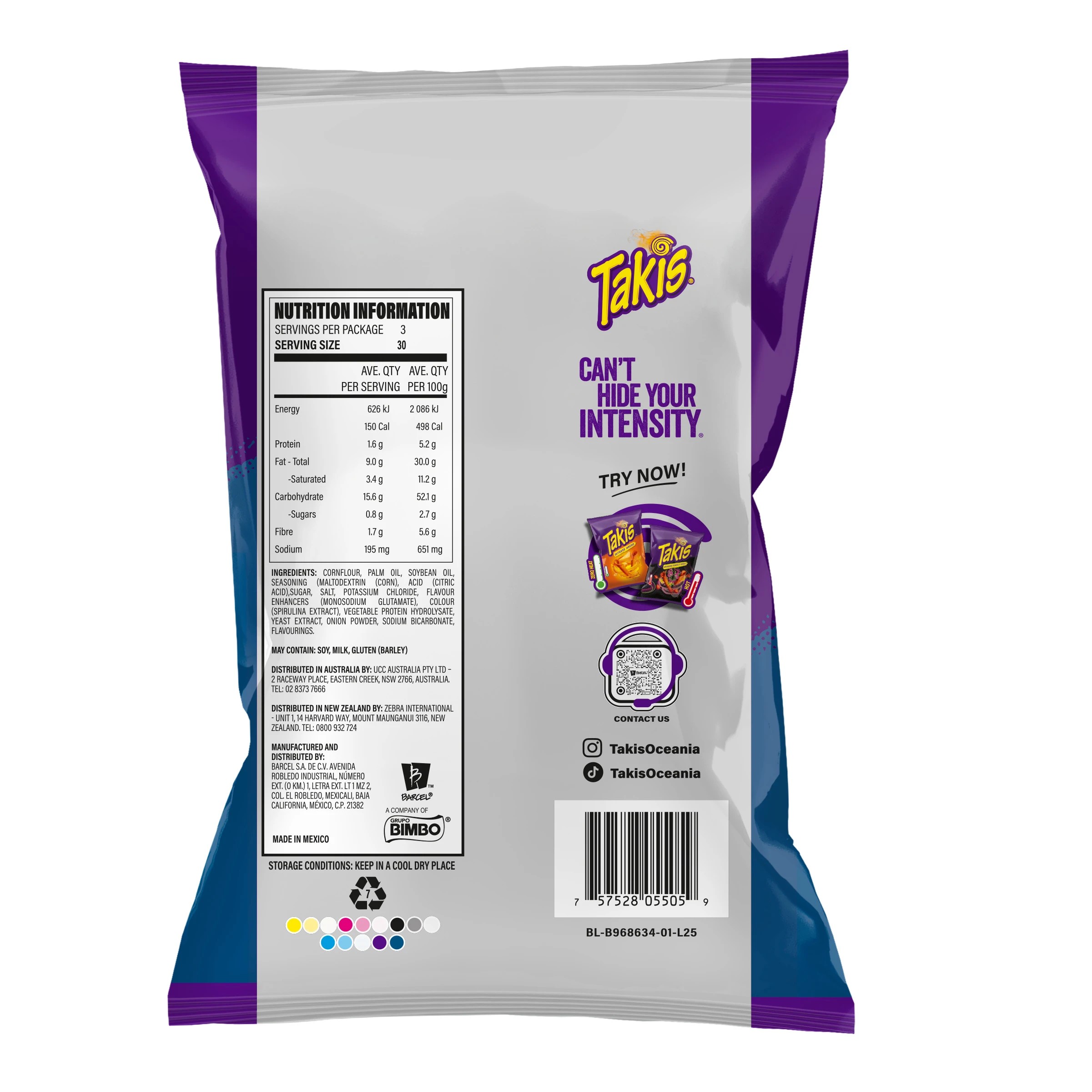2 Takis Chips Blue Heat 85g, 2 of 4