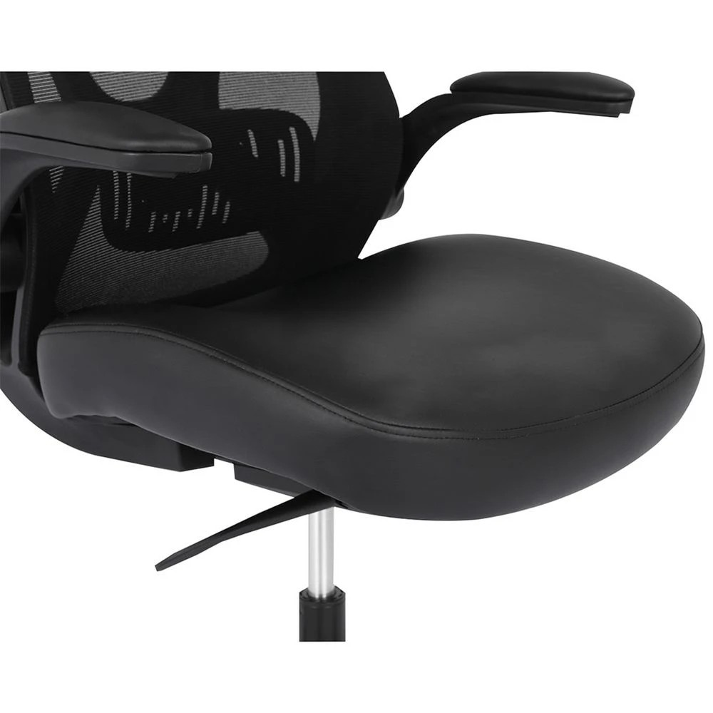 7 J.Burrows Kingston Ergonomic PU Leather Chair Black Ergonomic Chairs and Desk Chairs, 7 of 10