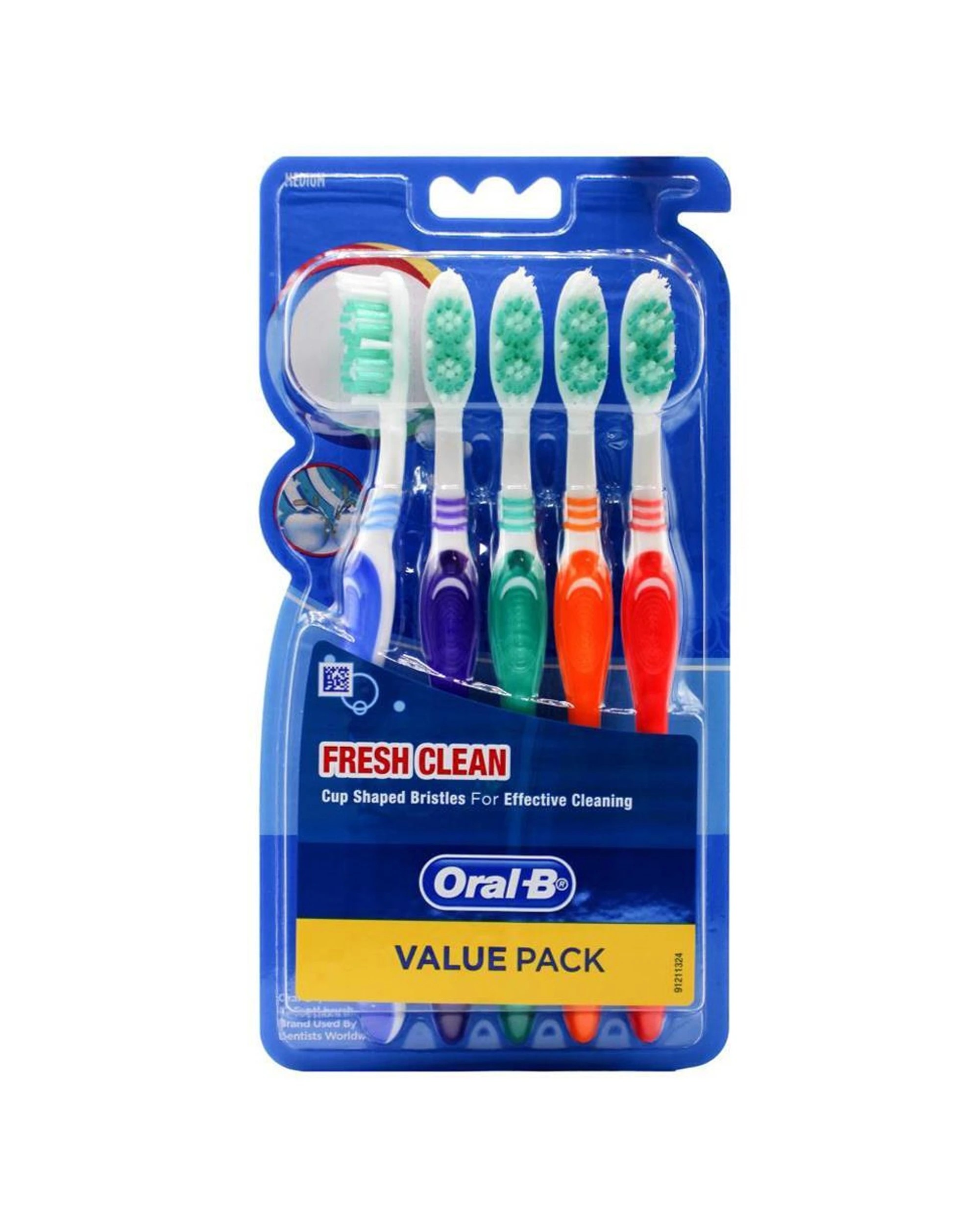 2 Oral B Fresh and Clean Toothbrushes 6PK Medium Firmness Value Pack Dental Care - Multi, 2 of 3
