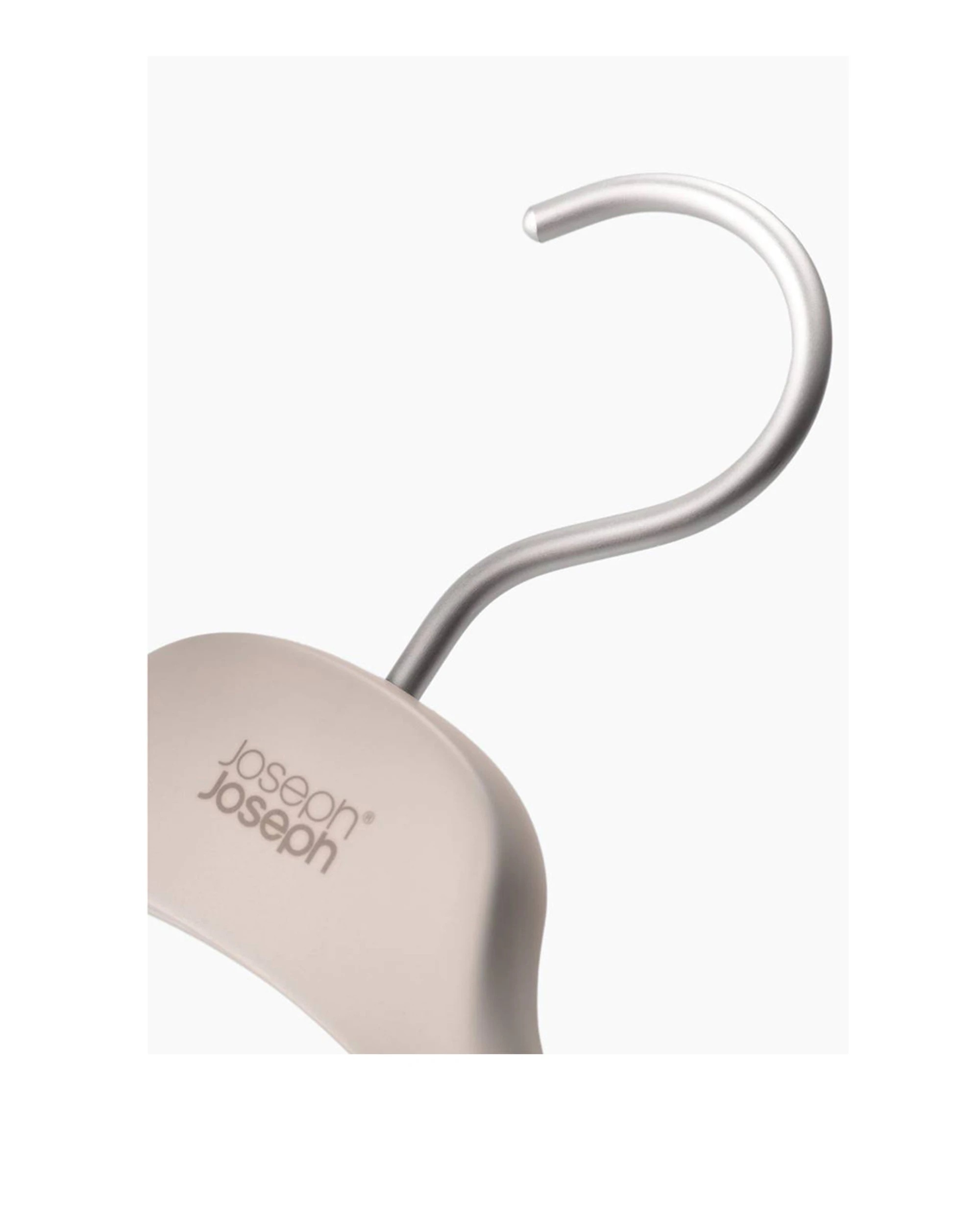 3 Joseph Joseph Orderly Suit And Coat Wardrobe Hanger 2pc Broad Shoulder Grip Ecru - White, 3 of 7