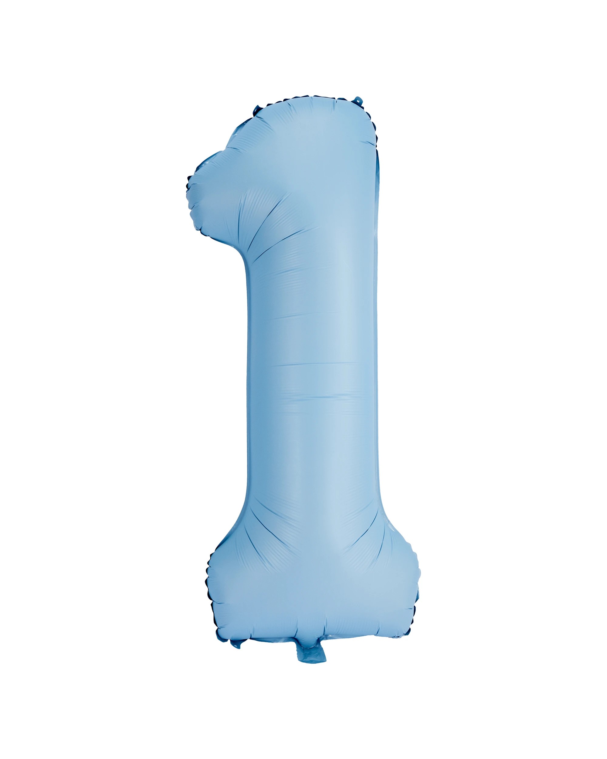 1 Giant Matte Blue Number 1 Foil Balloon, 1 of 5