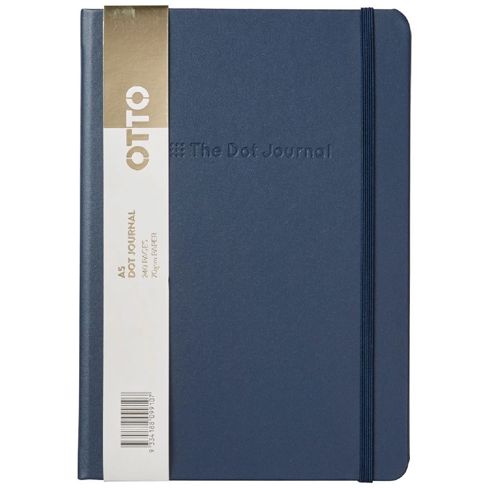1 Otto A5 Bullet Journal 240 Page Navy Blue, 1 of 5