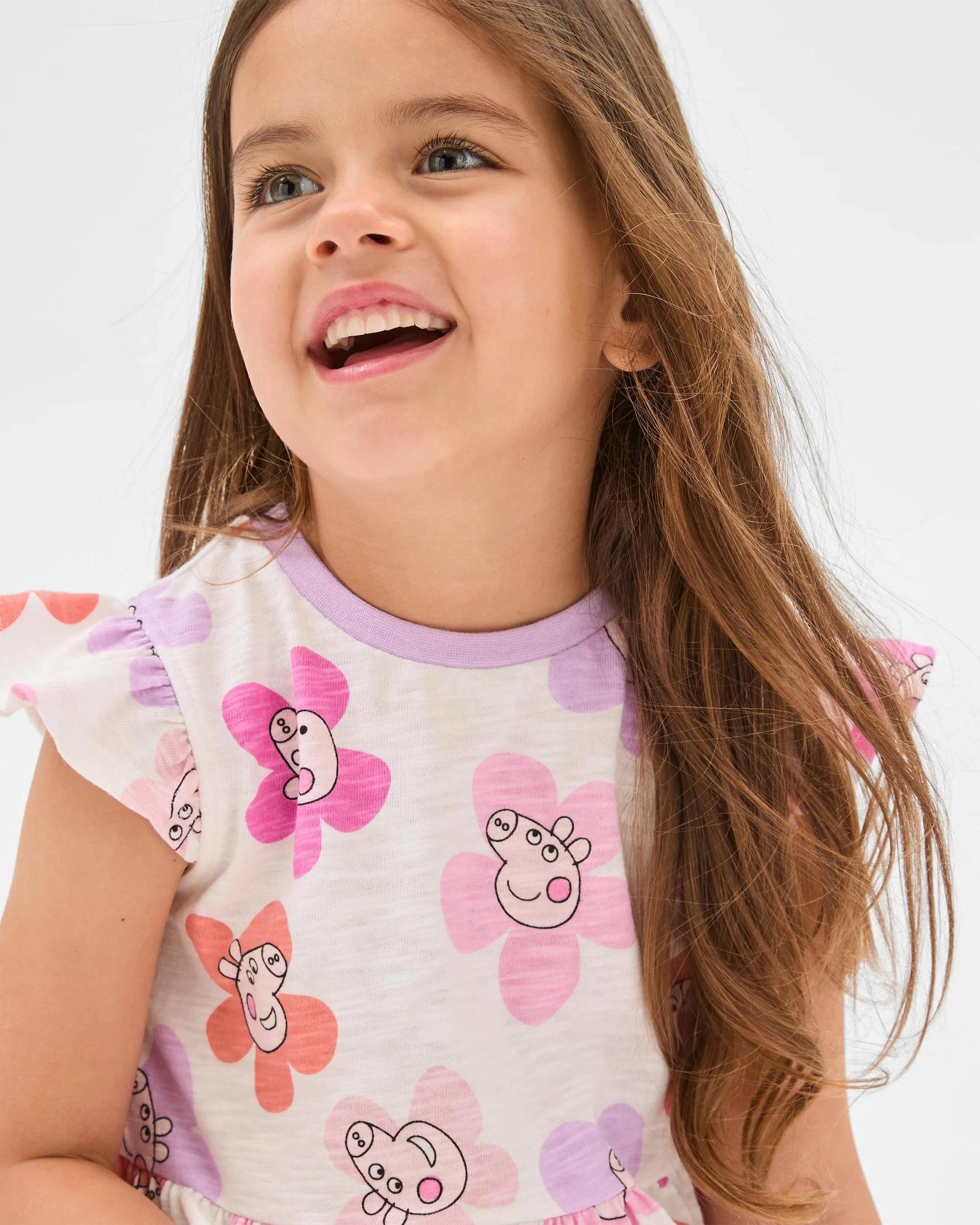 4 Peppa Pig Australian Cotton Dress WHITE, 4 of 7