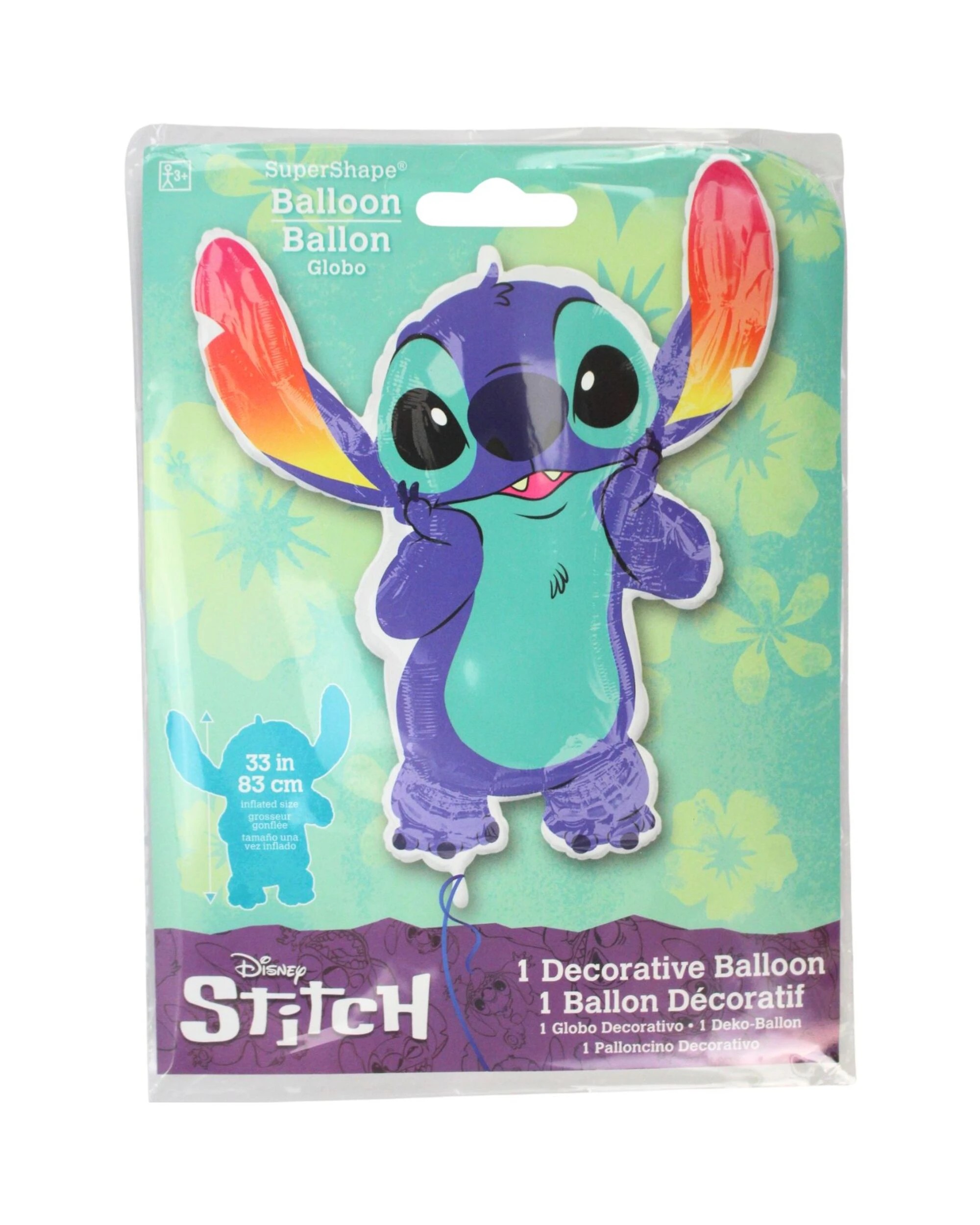 2 Anagram Stitch Supershape Helium Balloon 83cm - Blue, 2 of 3
