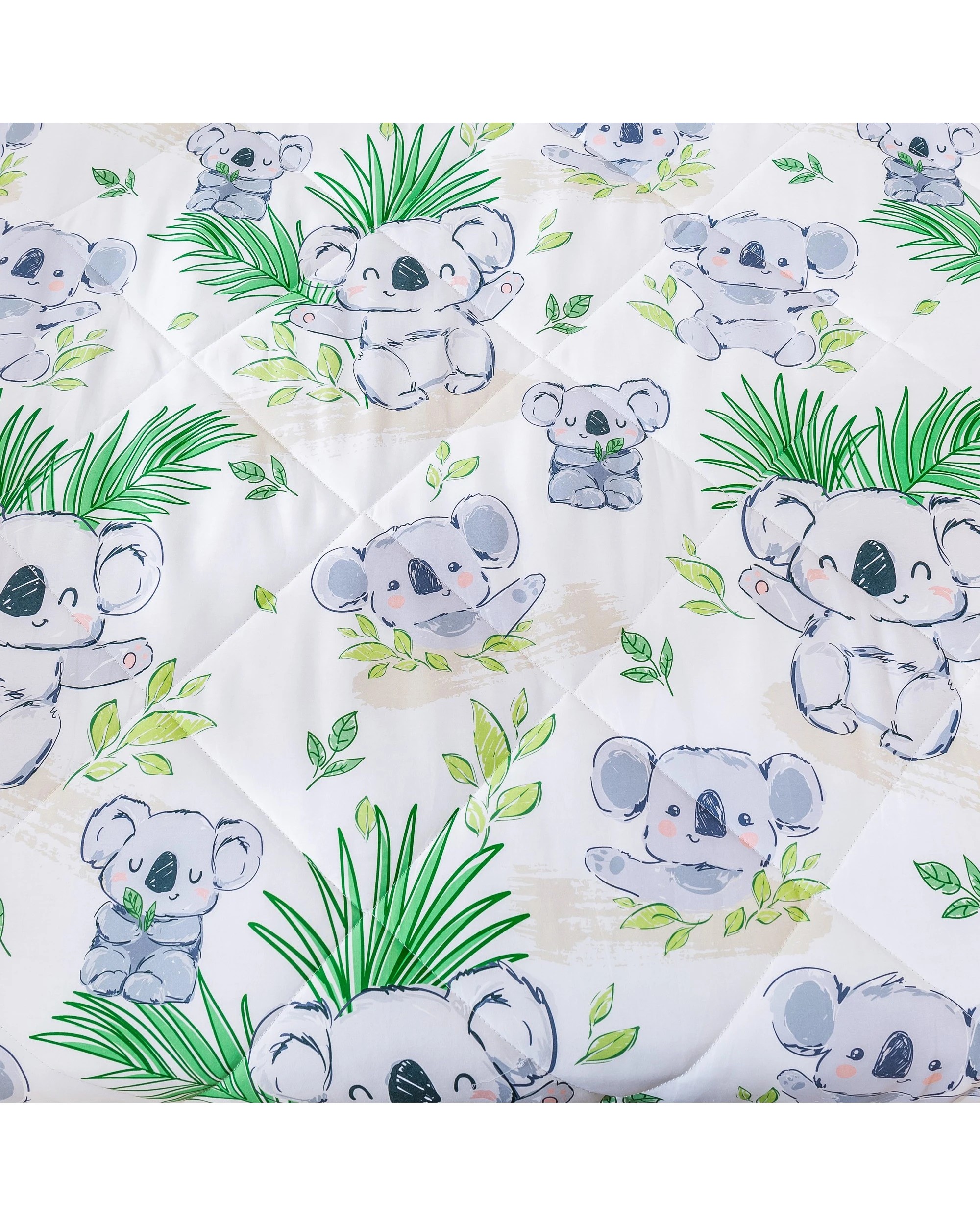 7 Jack & Ava Comforter Set Koala Cuddles - King Single Bed - Animal Print, 7 of 7