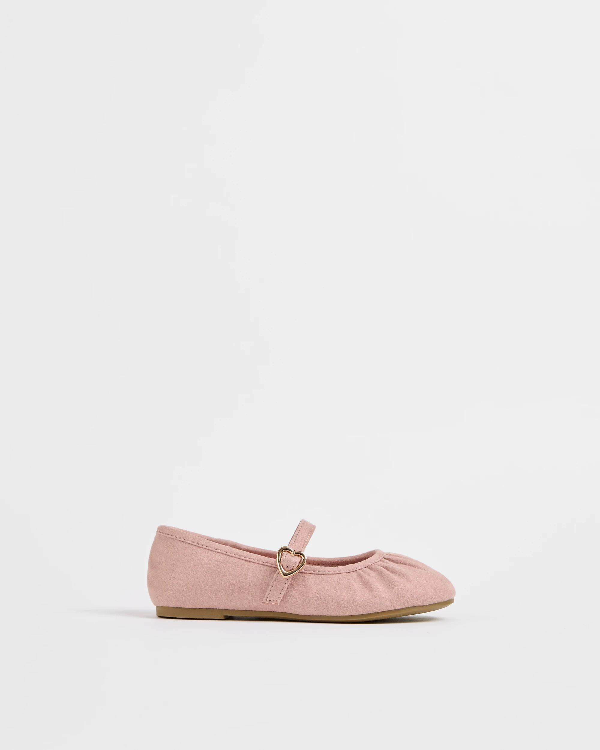 1 Target Kids Rouged Double Strap Ballet Flat BLUSH, 1 of 3