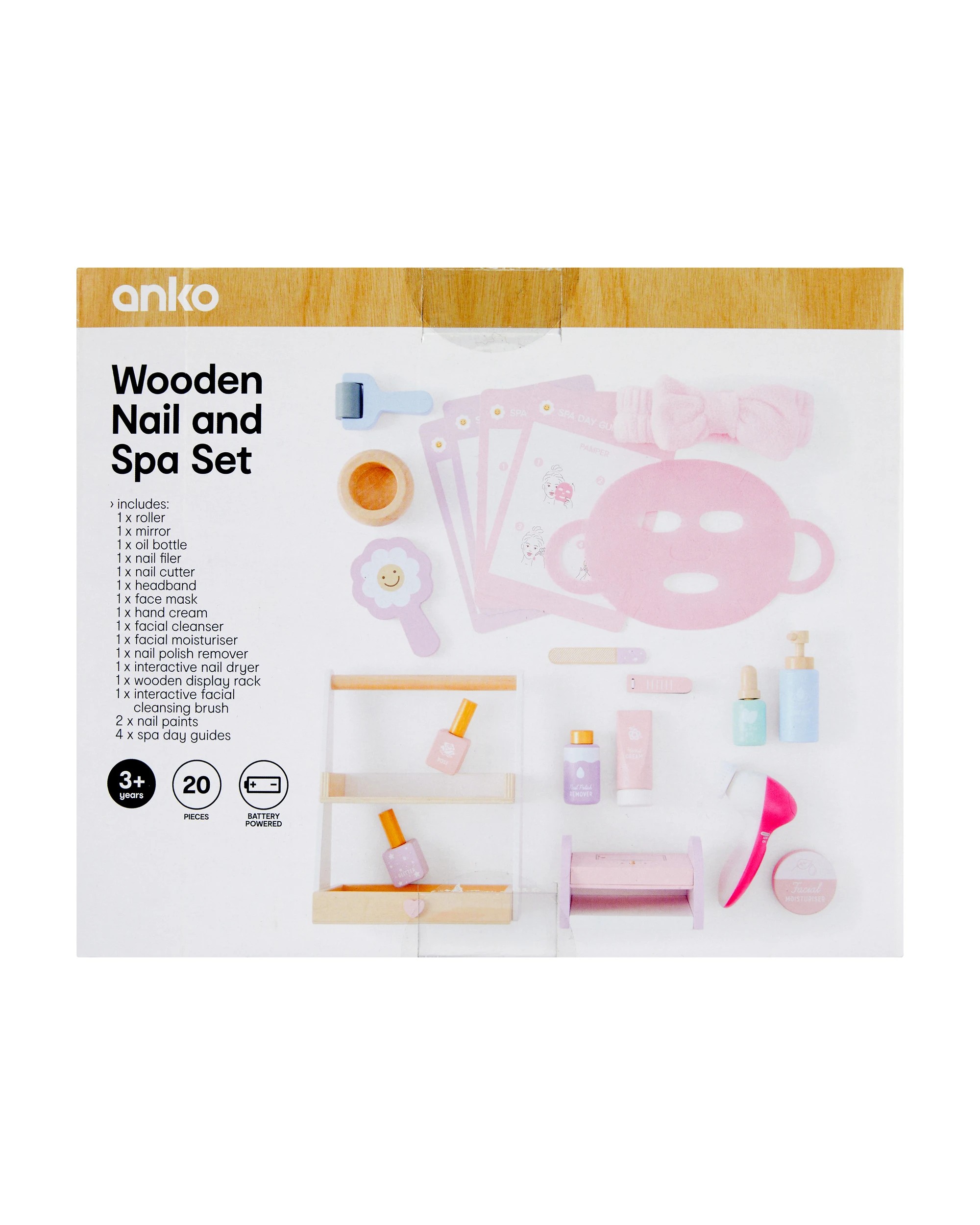 5 20 Piece Wooden Nail and Spa Set, 5 of 5