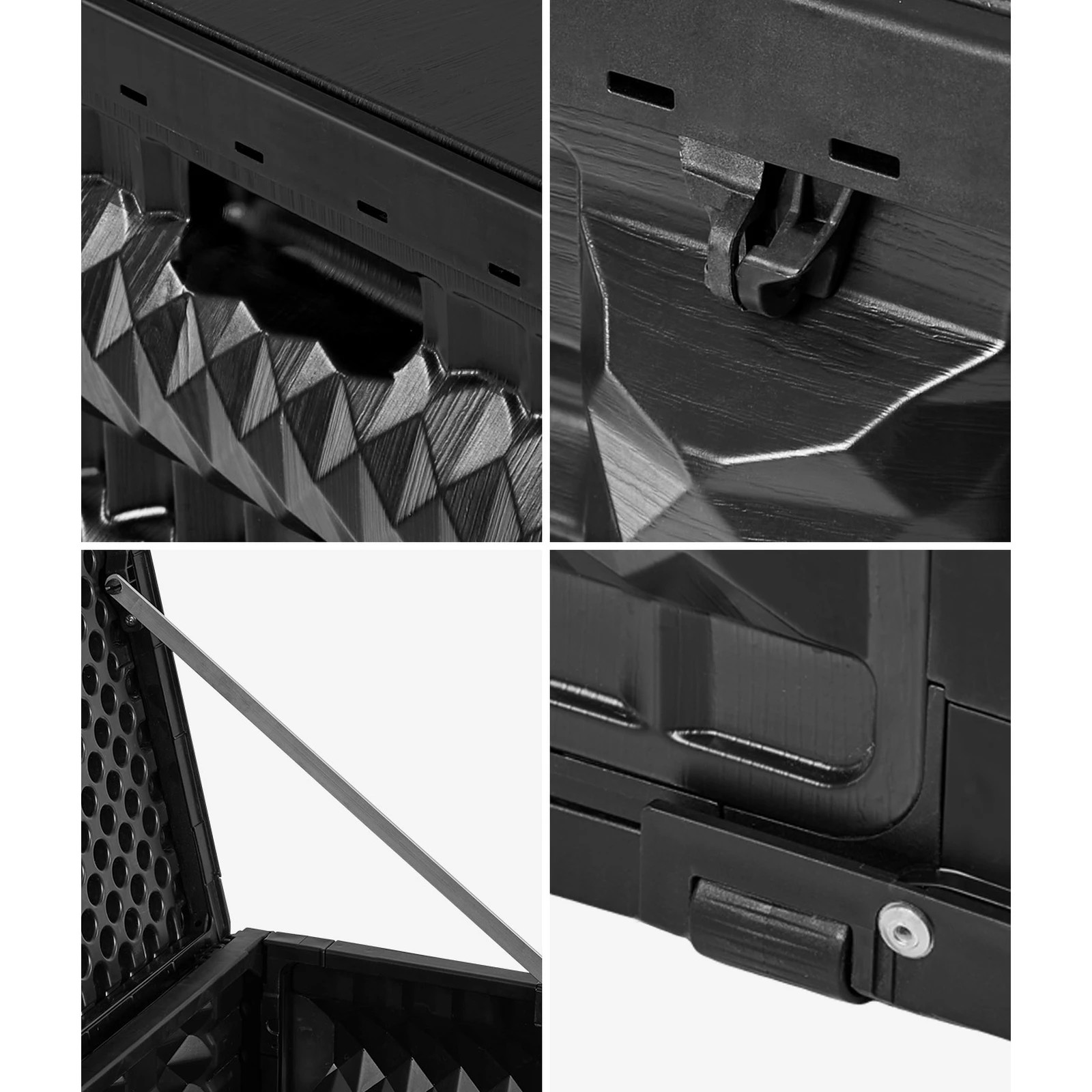 5 Livsip Outdoor Storage Box 680L Foldable Container Garden Bench Tool Chest - Black, 5 of 7