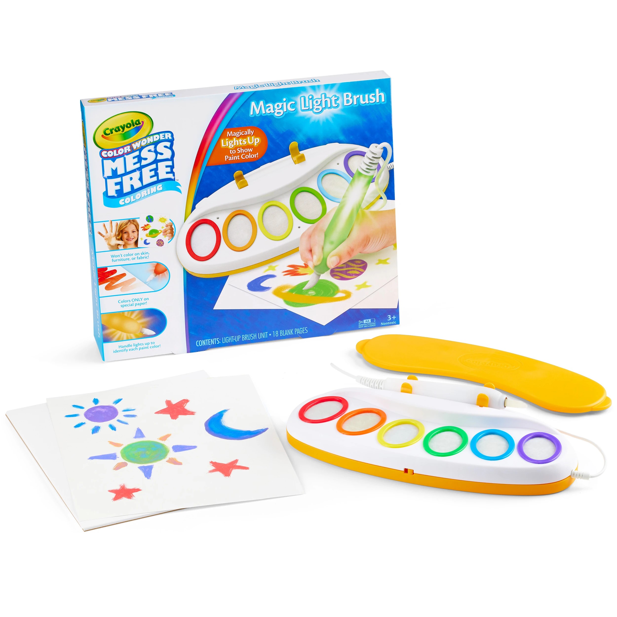 3 3 Pack Crayola Color Wonder Magic Light Brush Set - Multi, 3 of 5