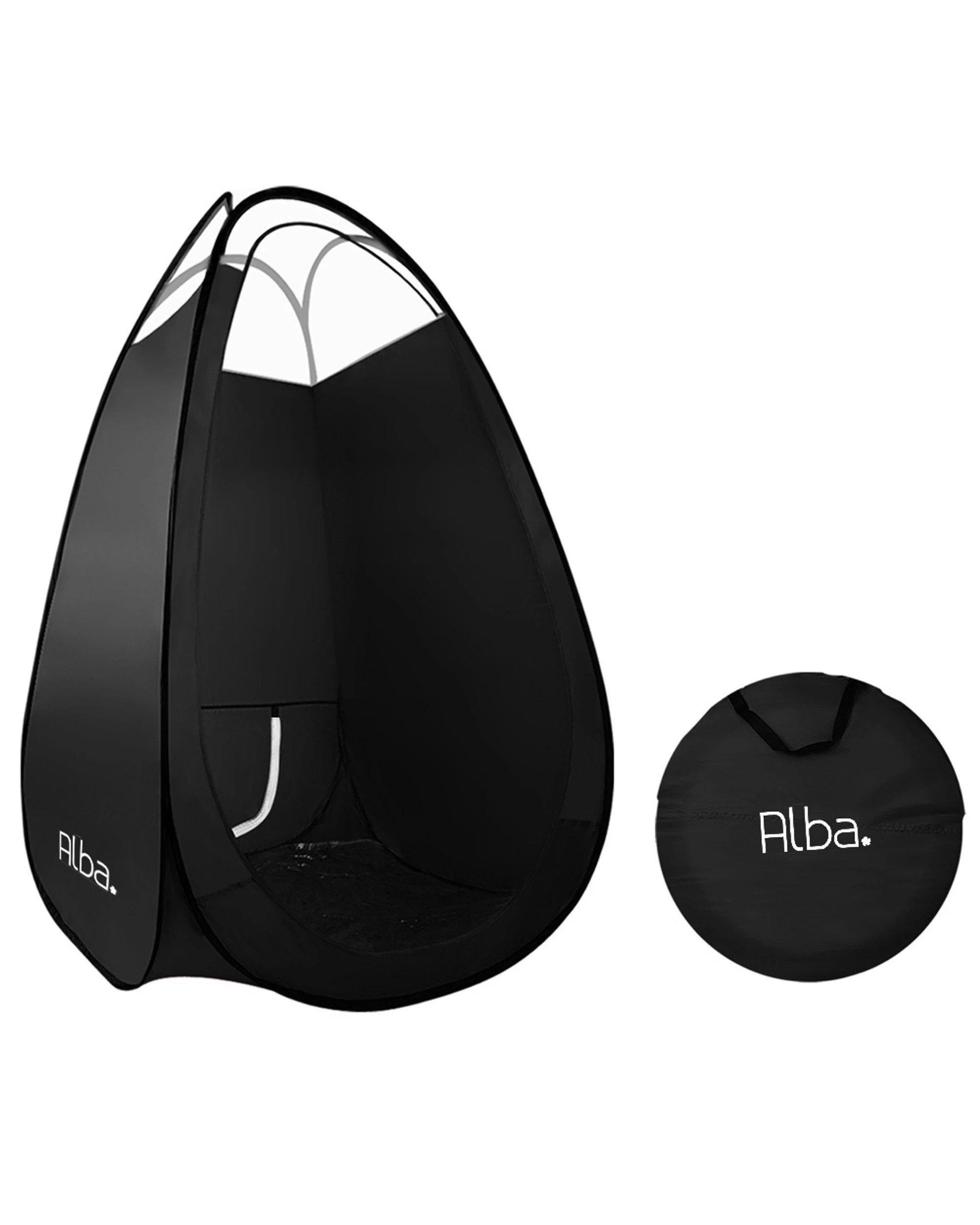 1 Alba Spray Tan Tent Booth Pop Up Sunless Tanning Sun Care Carry Bag - Black, 1 of 5