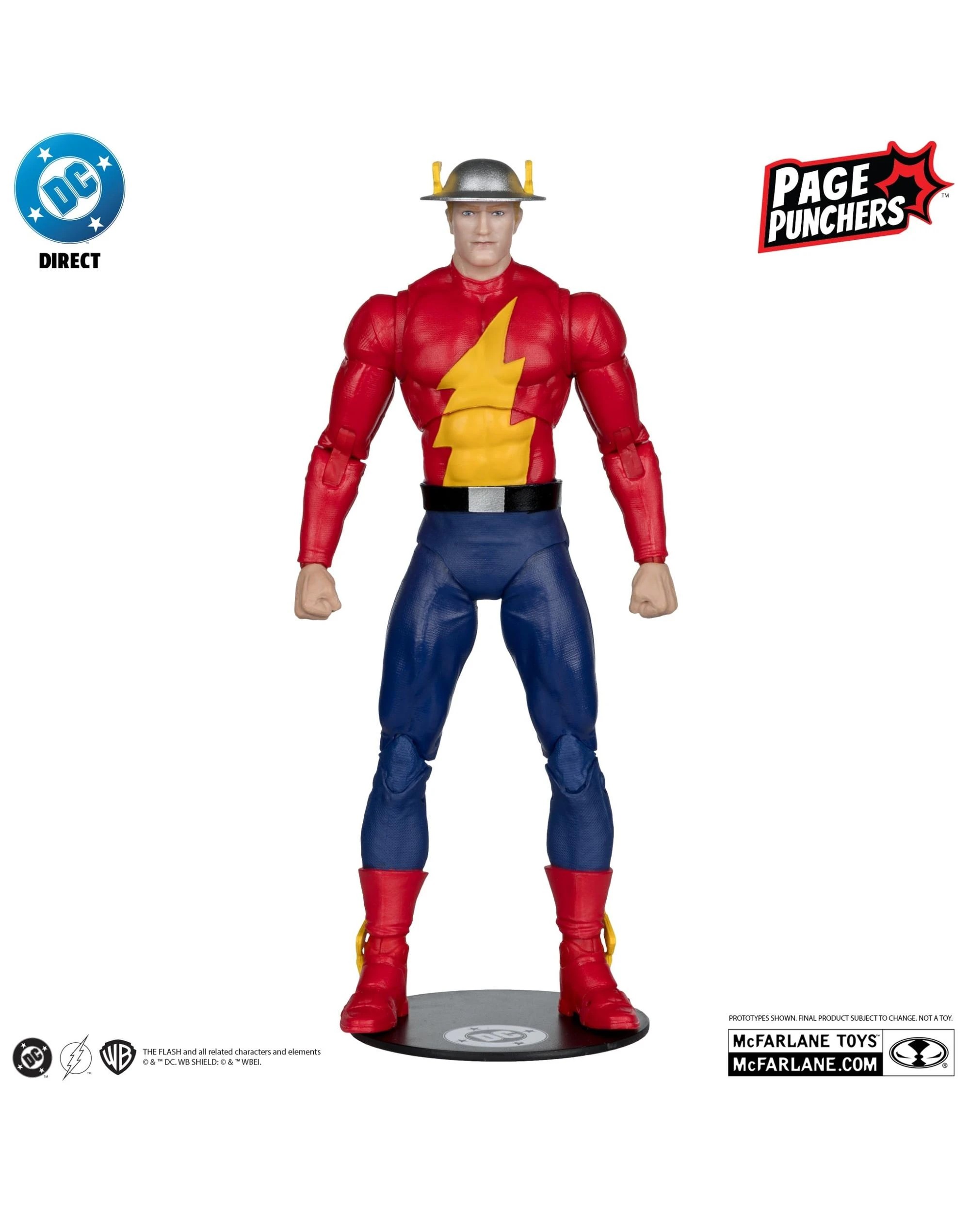 5 DC Direct Page Punchers The Flash #123 Jay Garrick Platinum Edition 7 inch Figure With Comic, 5 of 9