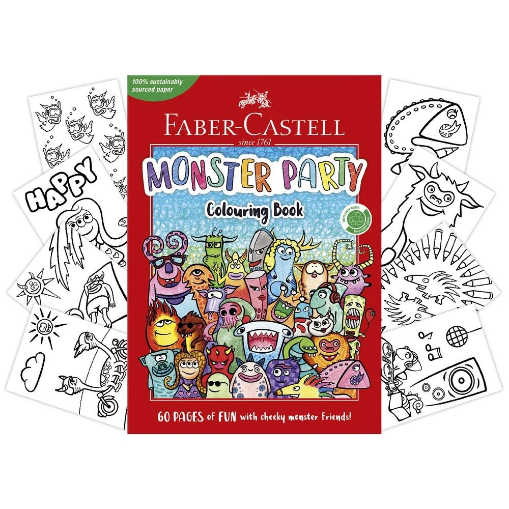 3 Faber-Castell Monster Mayhem Colouring Book 60 Pages, 3 of 3