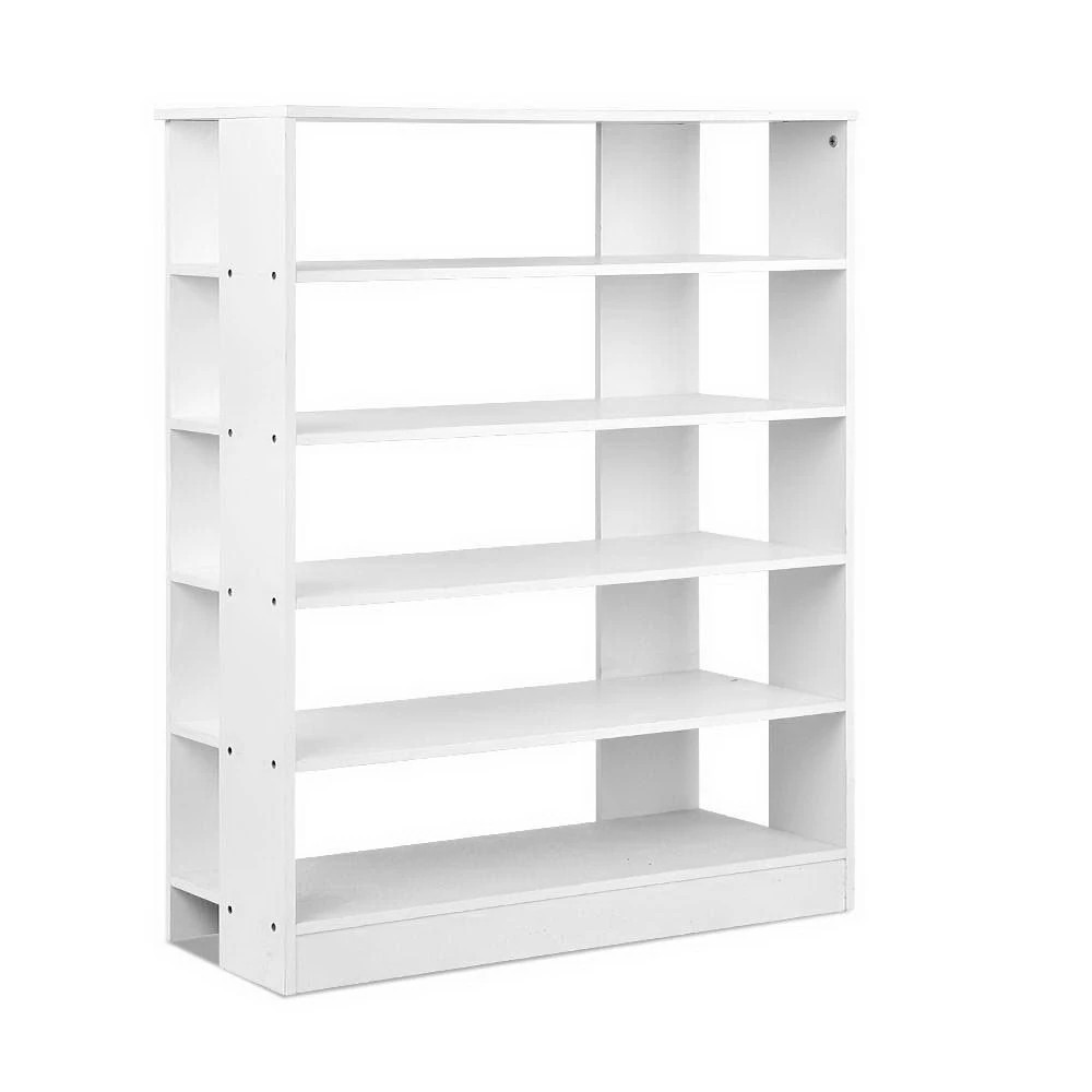 1 Artiss Shoe Rack Cabinet 30 Pairs 6-Tier Shelf - White, 1 of 9