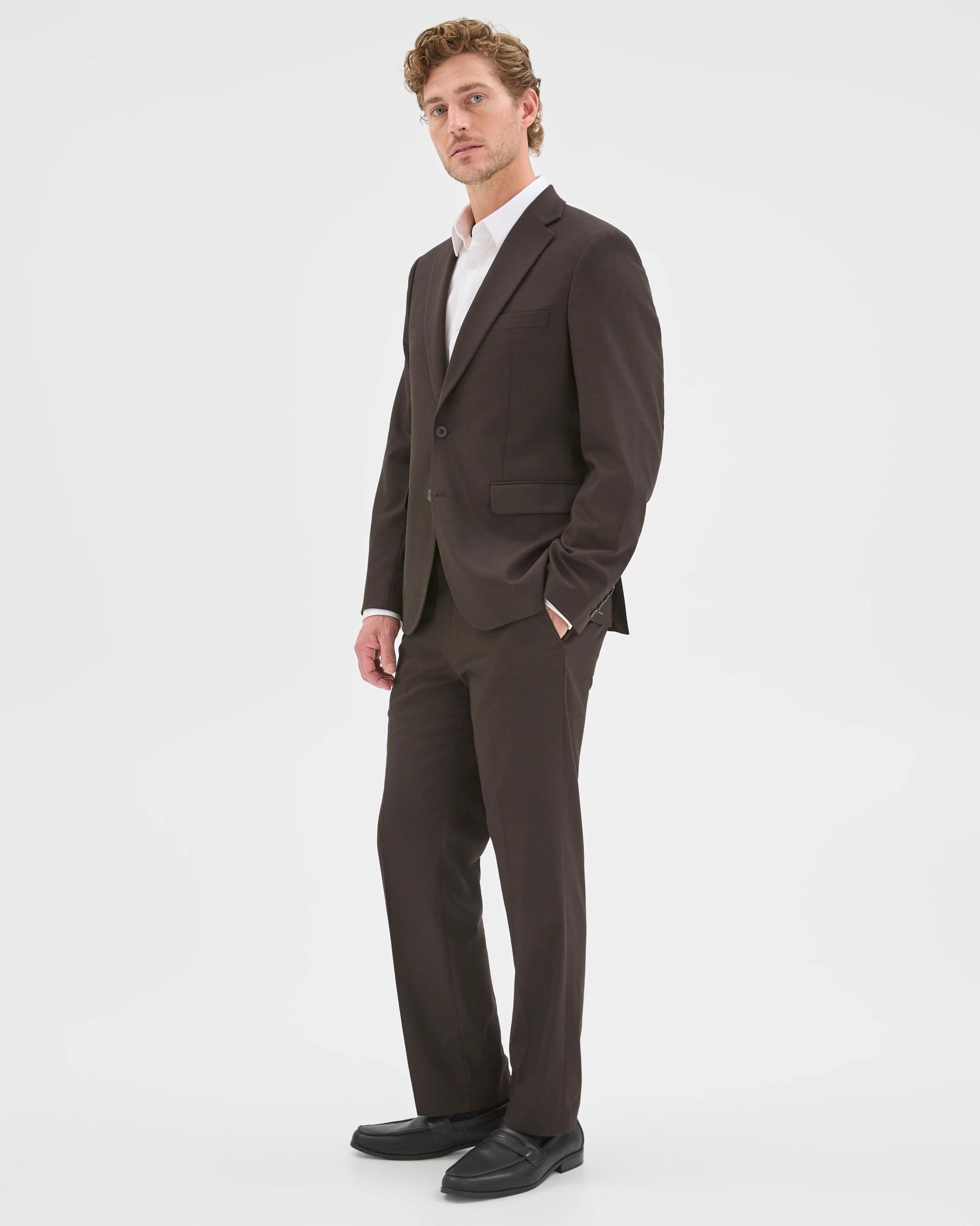 2 Preview Fashion Suit Jacket CHOCOLATE, 2 of 7
