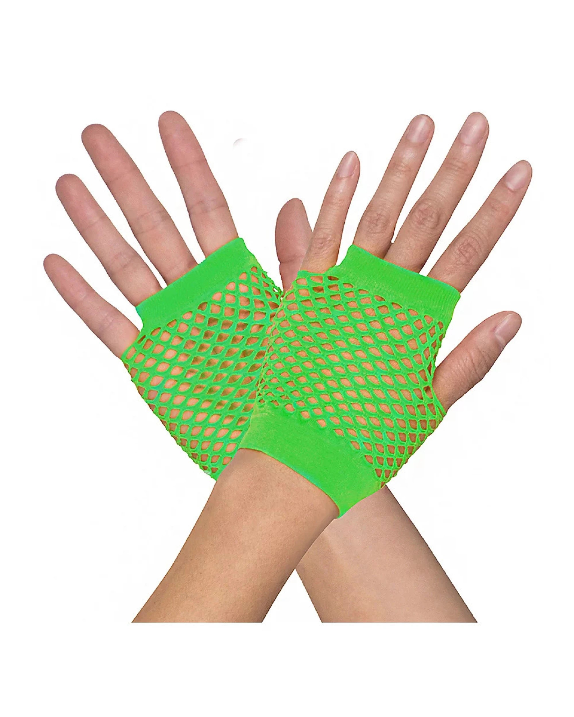 1 BR Costumes Fingerless Fishnet Gloves for Costume Parties, 1 of 3
